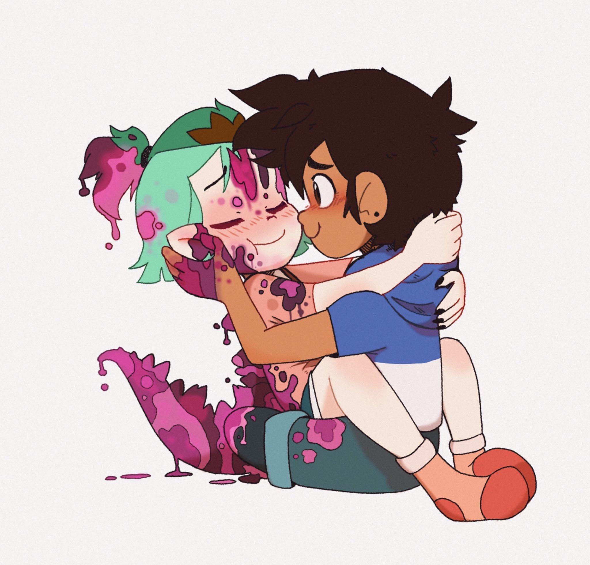 [The Owl House] Goopy girl got cuddles & luvin from her human ;3 by ...