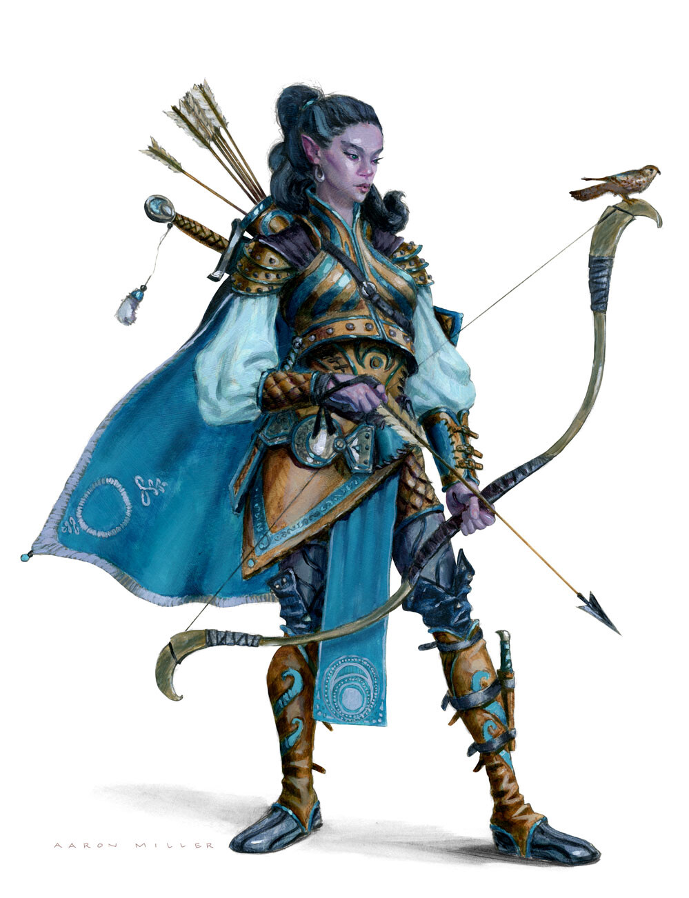 Half-Elf Moon Ranger by Aaron Miller | Scrolller