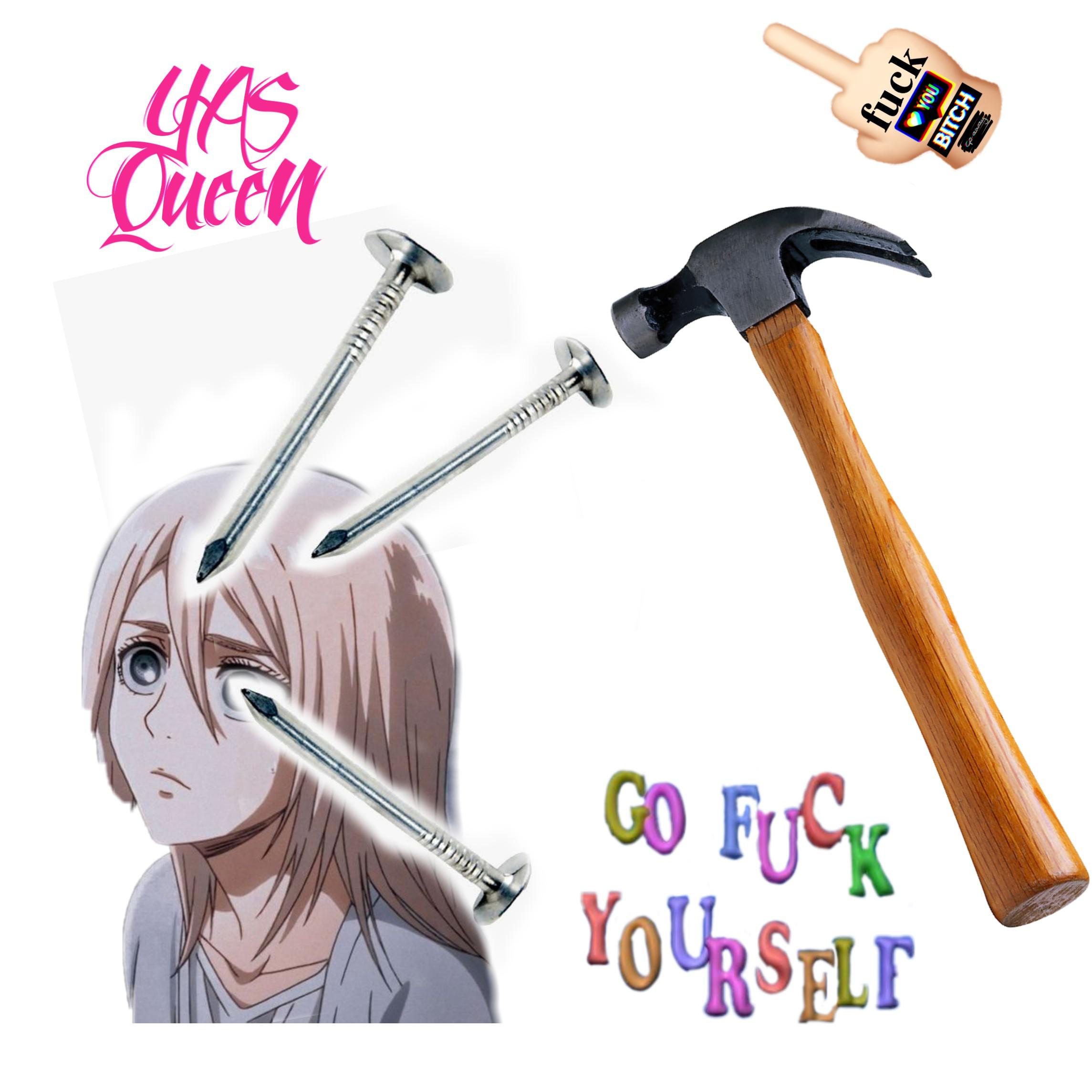 Hammer down 100 nails into Hoestoria's skull . The 101th nail should be