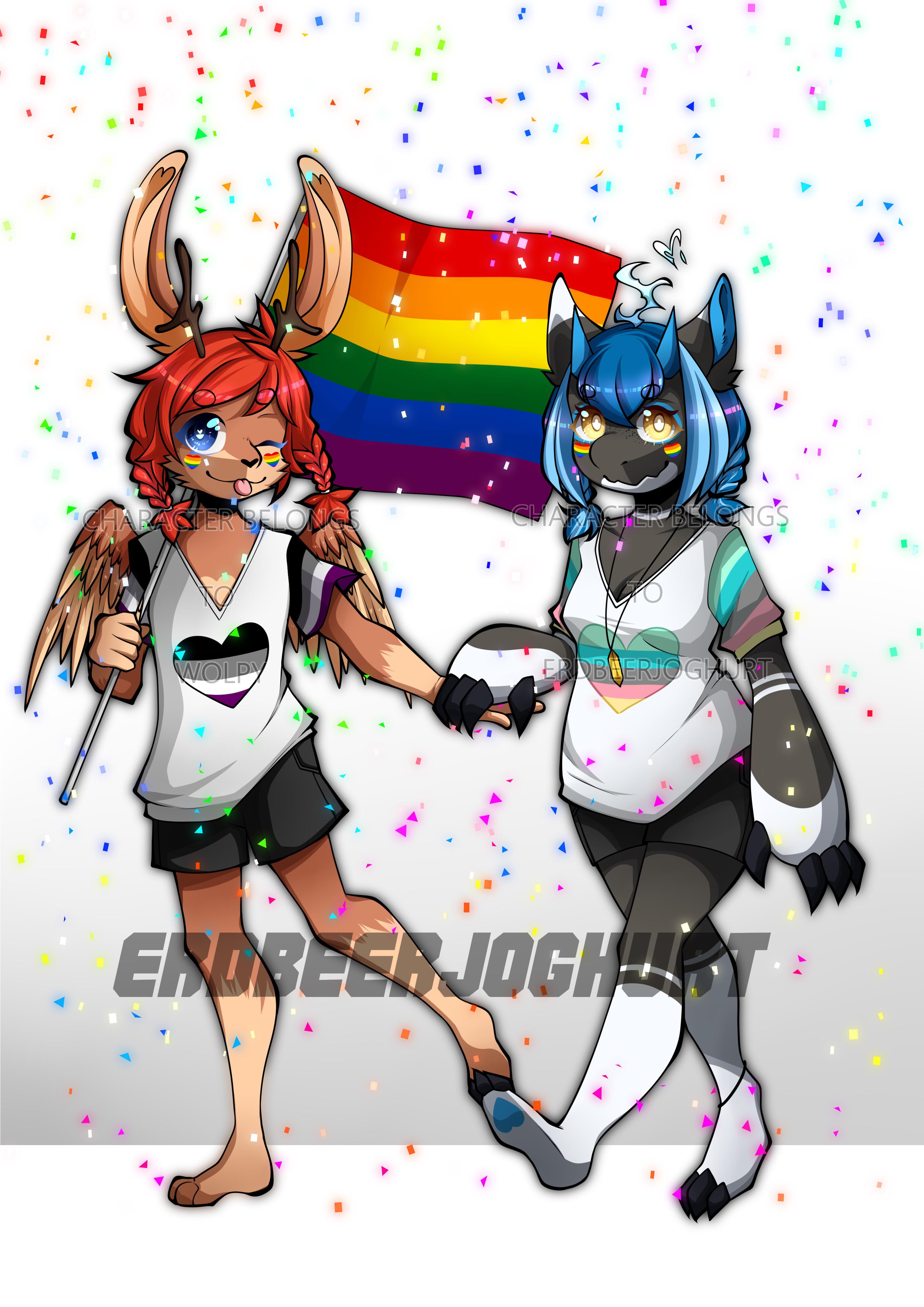 🏳️‍🌈 Happy Pride Month Y’all 🏳️‍🌈 Commission For Wolpy On Twitter Scrolller