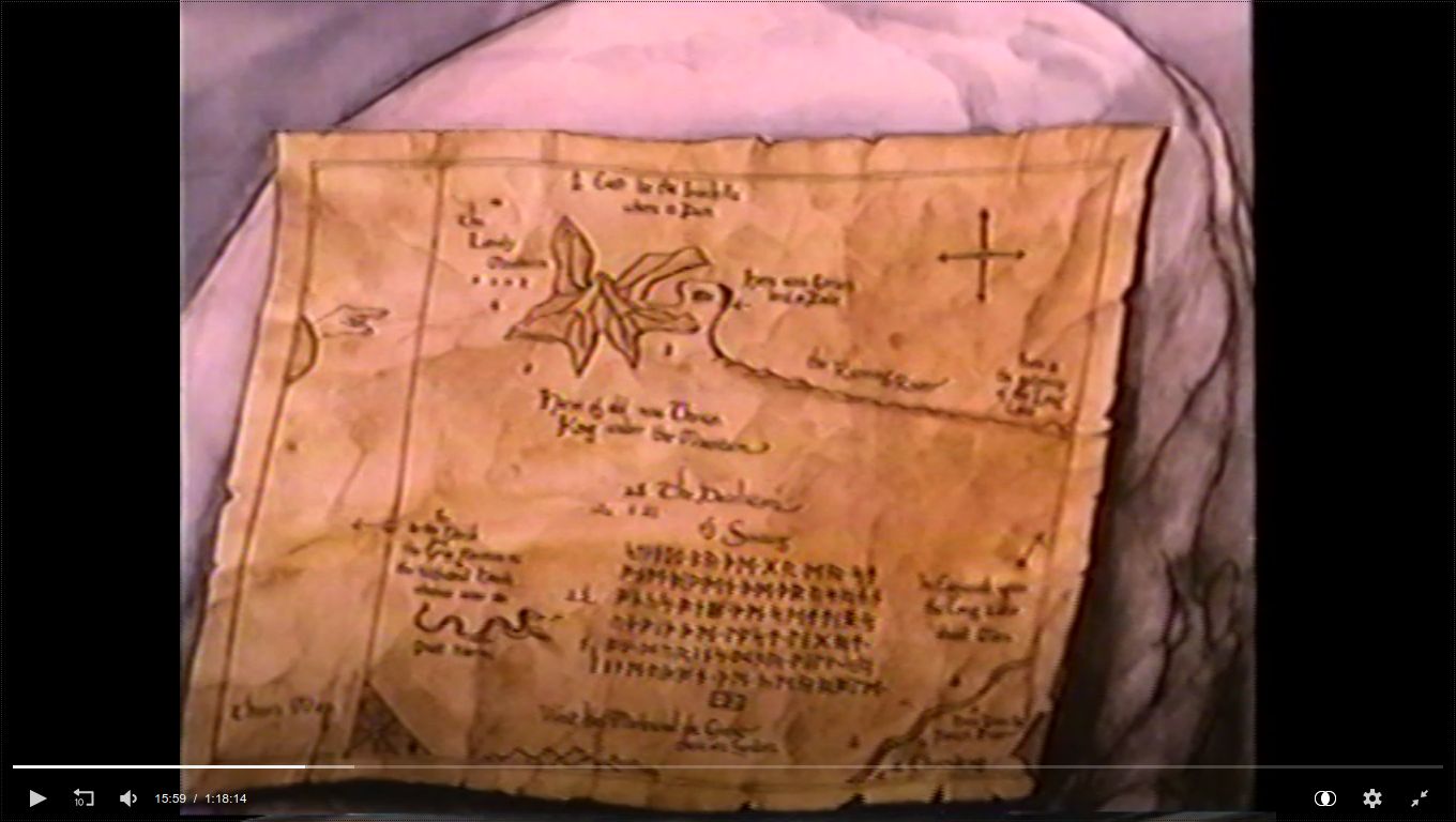 Hard to see all the characters, it's Tolkien runes of course, Hobitt ...