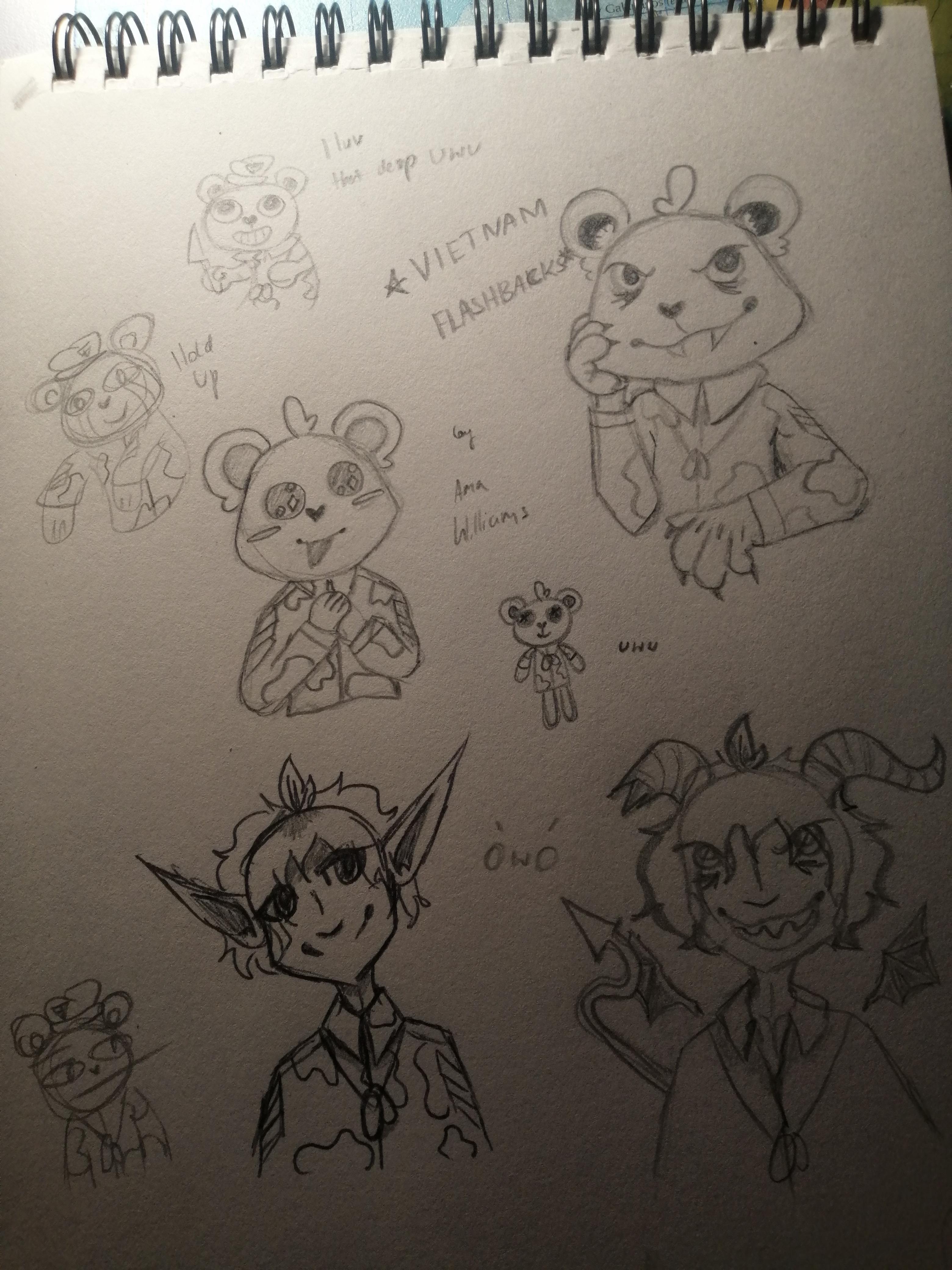 Hi, I made some arts of Flippy and Fliqpy in math class today while ...