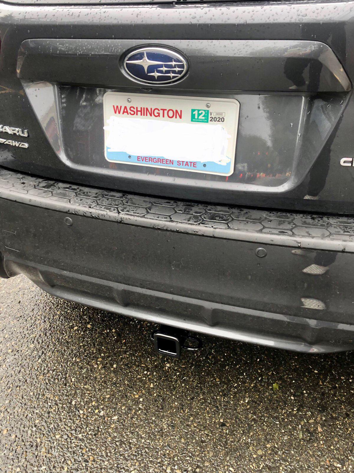 Hitch receiver install on 2020 Crosstrek Scrolller