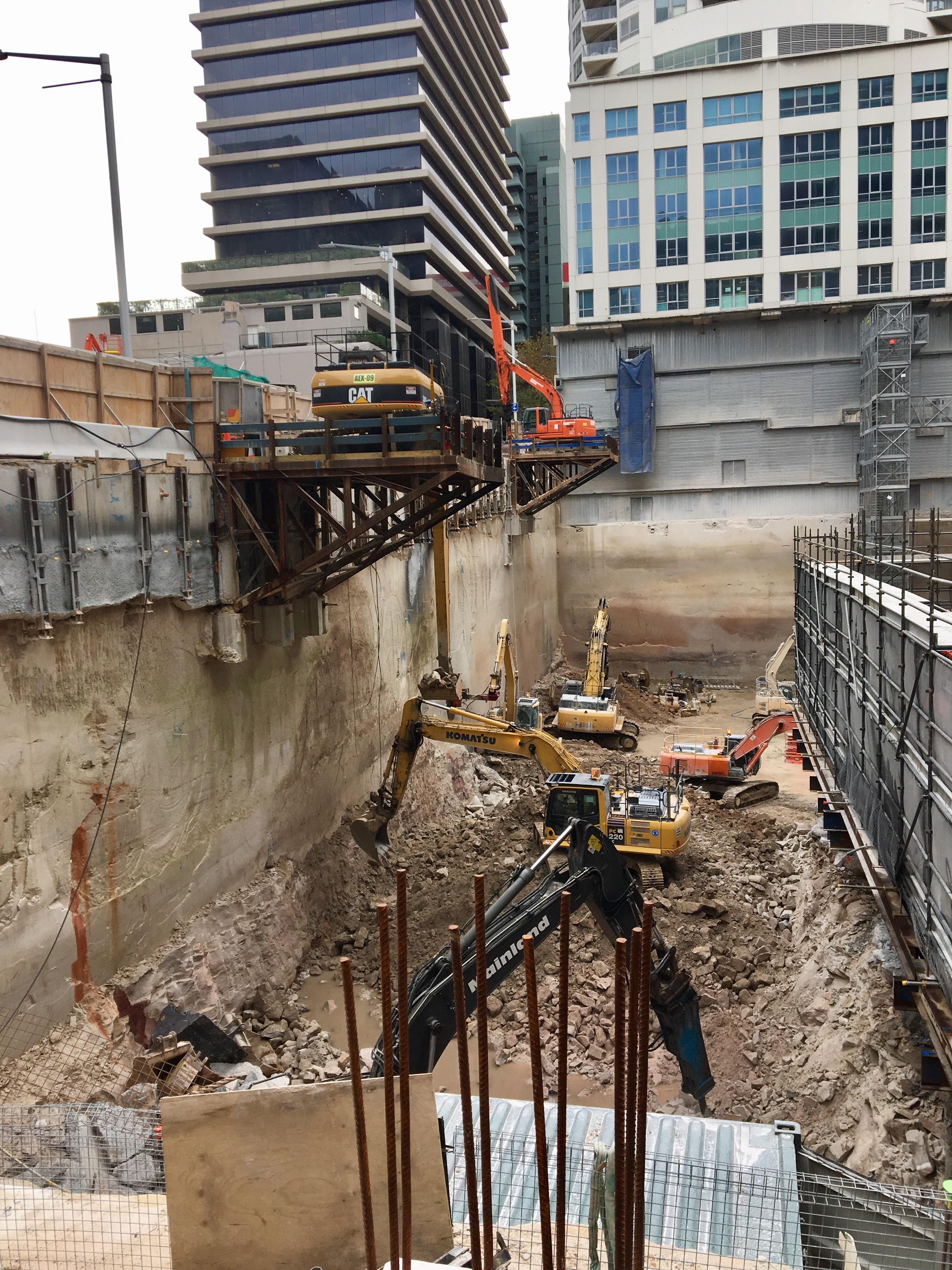 How to dig a deep hole when you have limited space. Scrolller