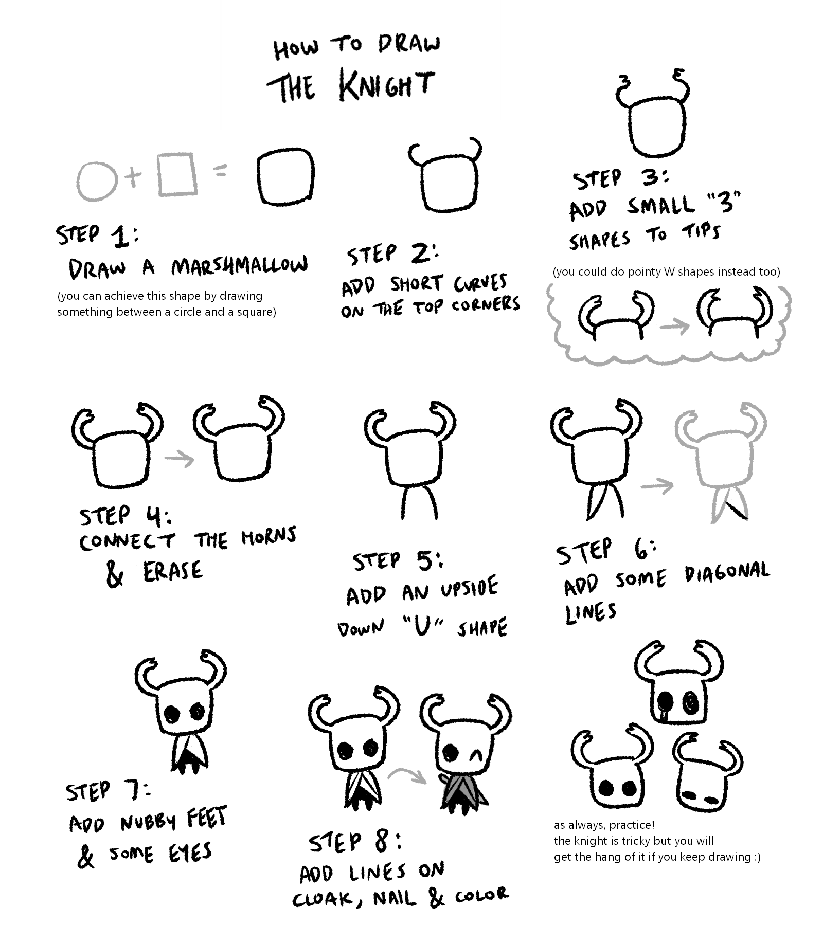 How To Draw Hollow Knight – Hollow Knight Drawing Instructions – IVMR