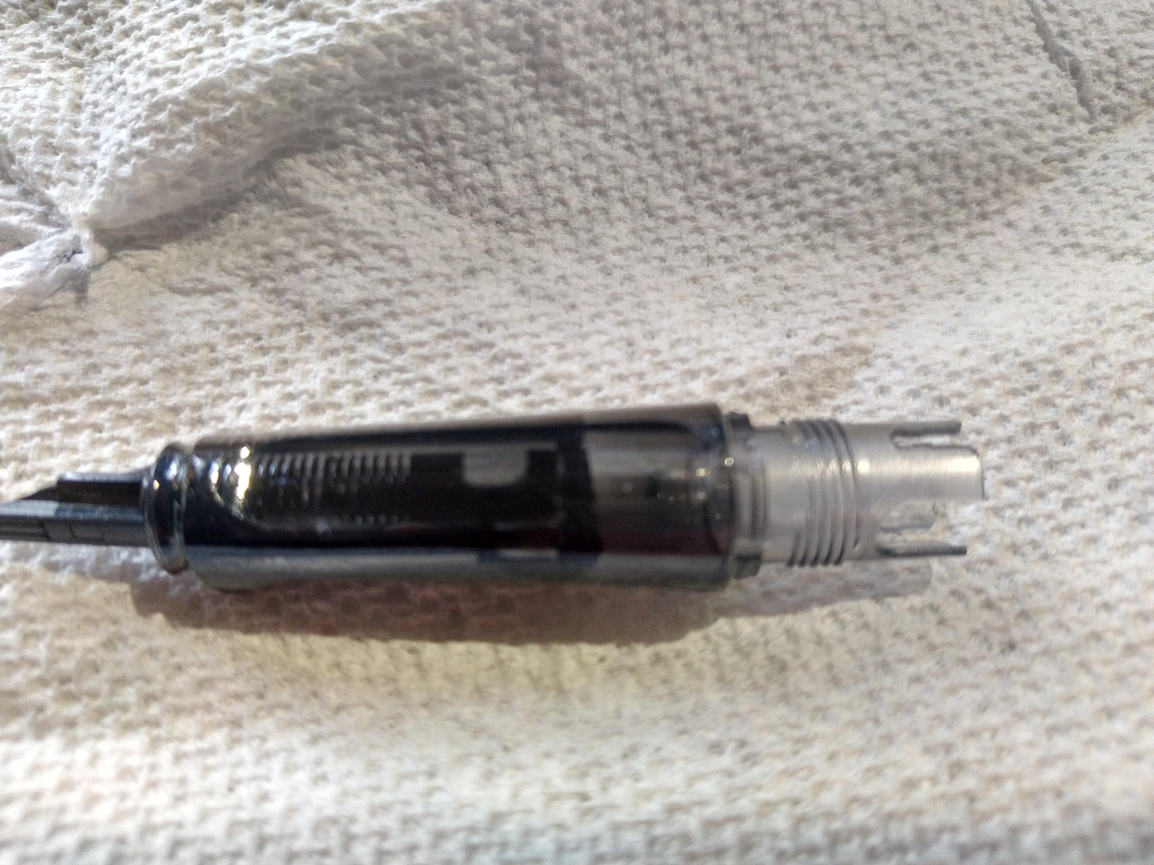 How to get water out of my lamy safari? I soaked it to clean it and now