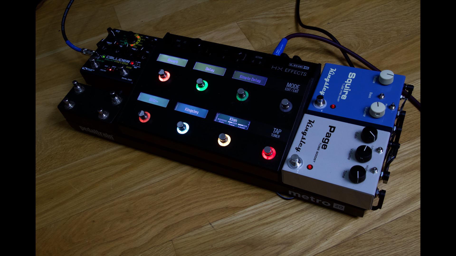 HX Effects with Kingsley Tube Pedals Scrolller