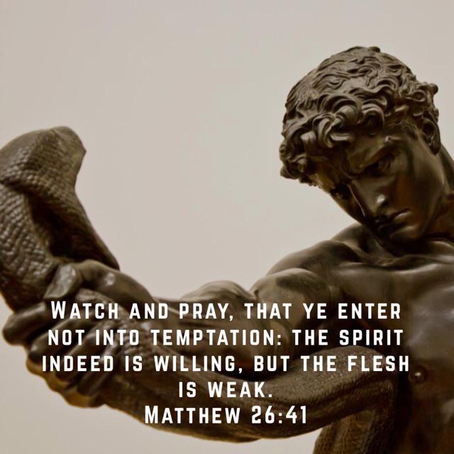 I added my favourite Bible passage to a picture of a statue called ...