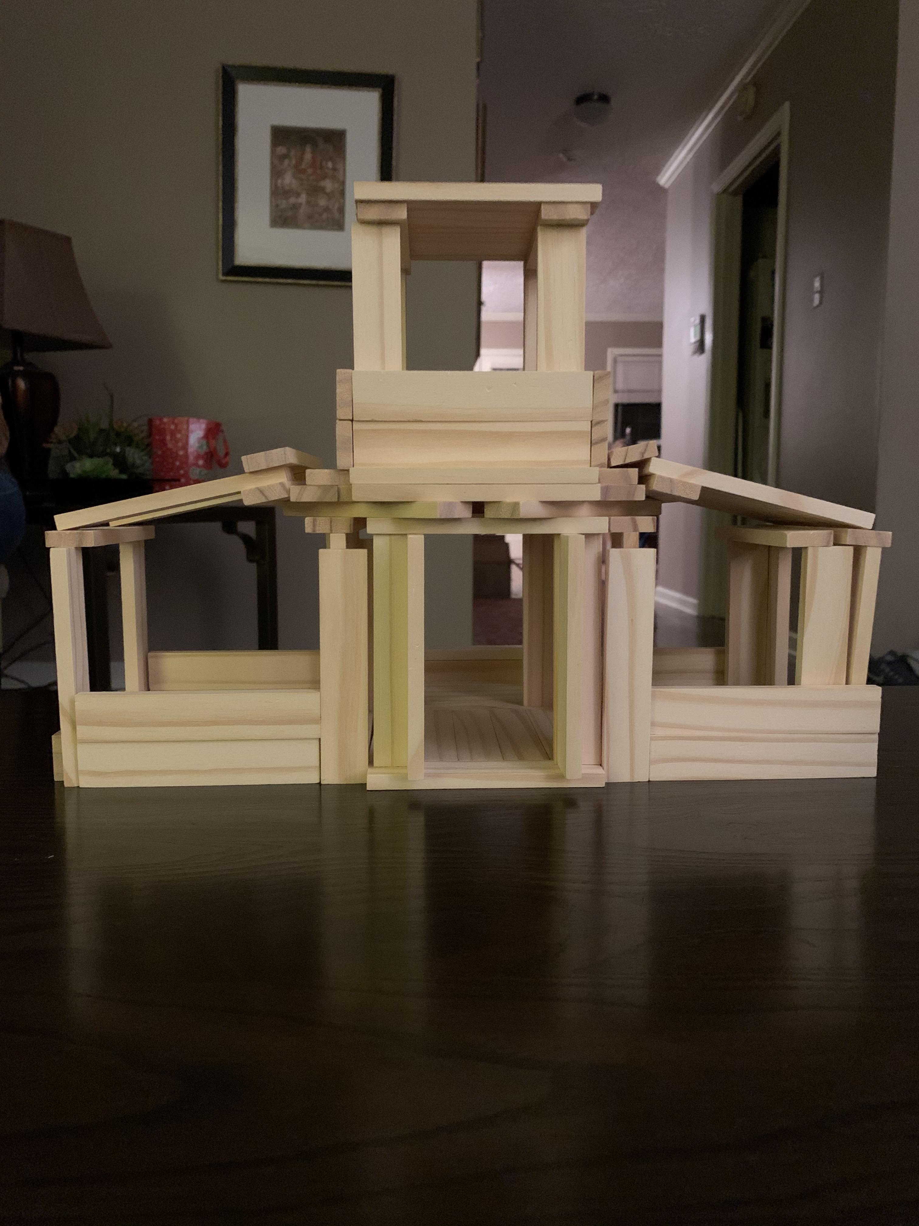 Building A House Using Blocks I built a small house out of wooden blocks. | Scrolller