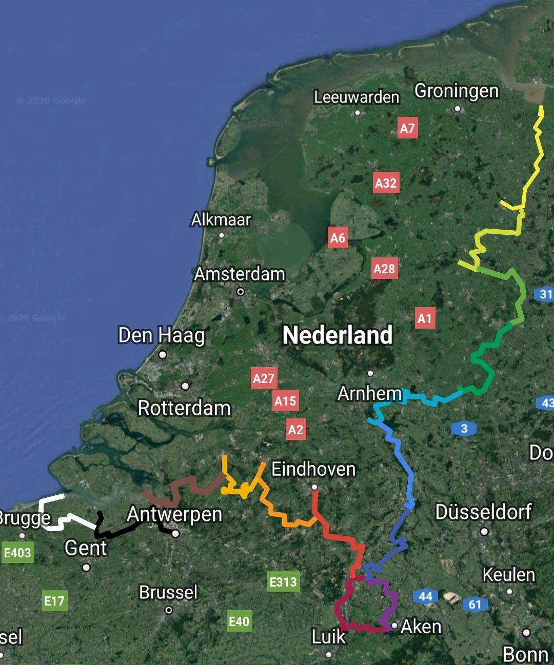 I cycled the Dutch border in 15 stages. This is the result. | Scrolller