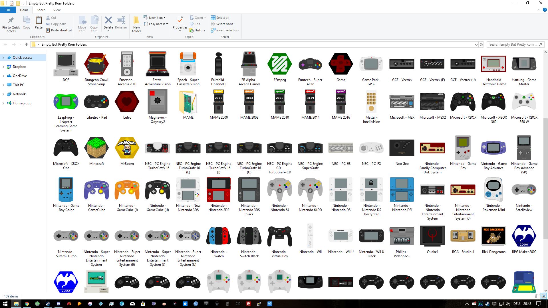 I love RetroArch's Systematic icons, so made 170 pretty rom folders for ...