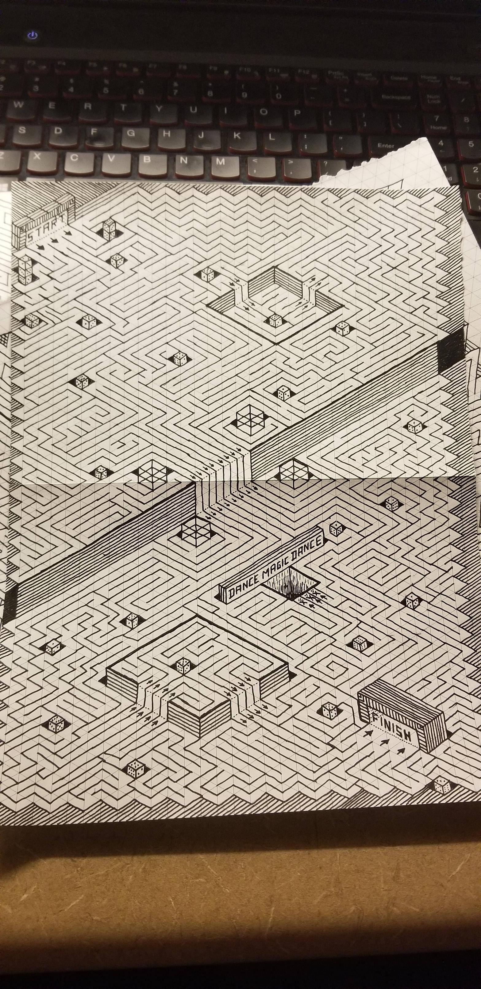 Mazes Using Graph Paper I made a maze in rehab. Isometric graph paper | Scrolller