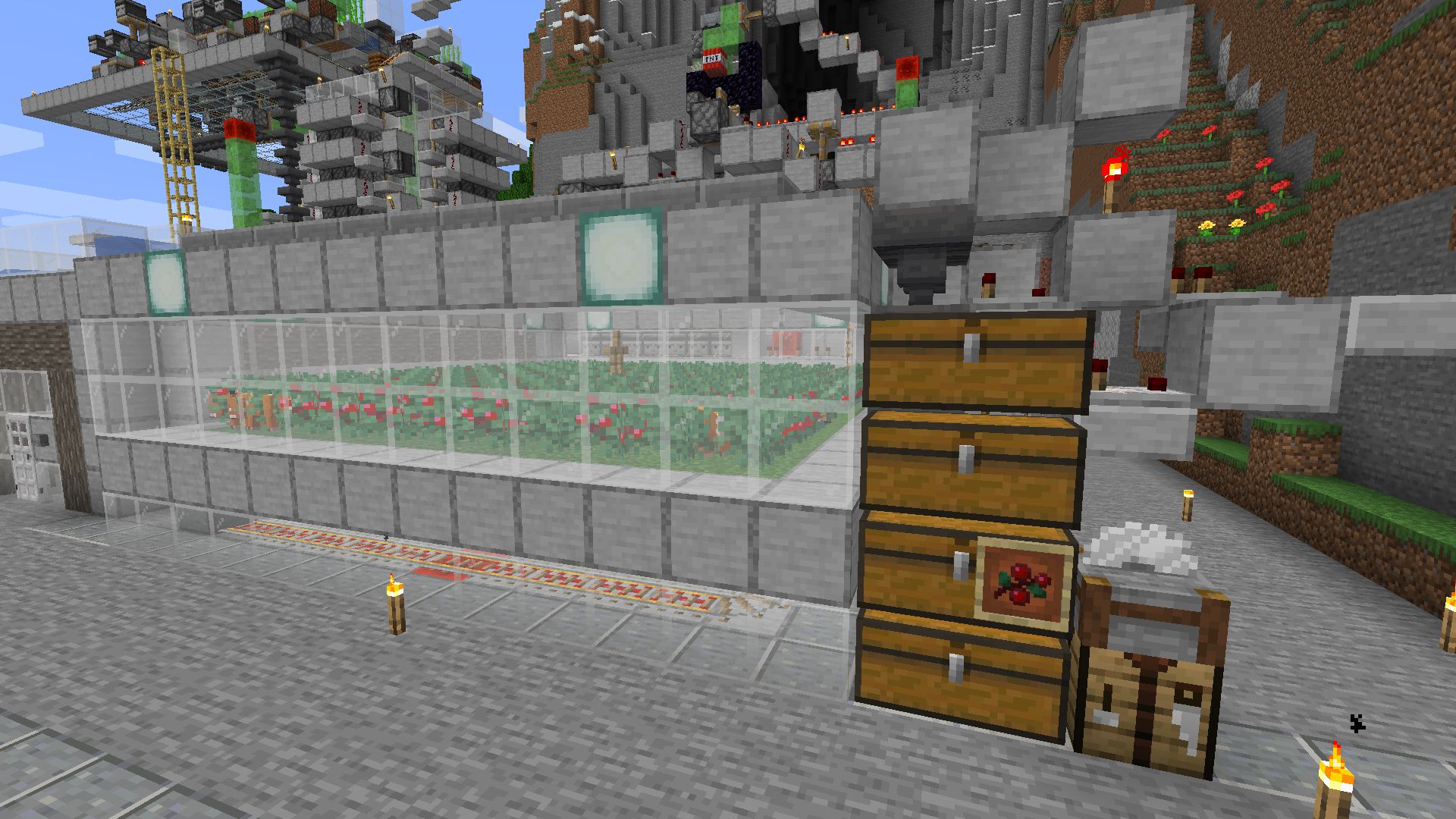 I made a working berry farm design. The inside is 11x11 with an armor ...