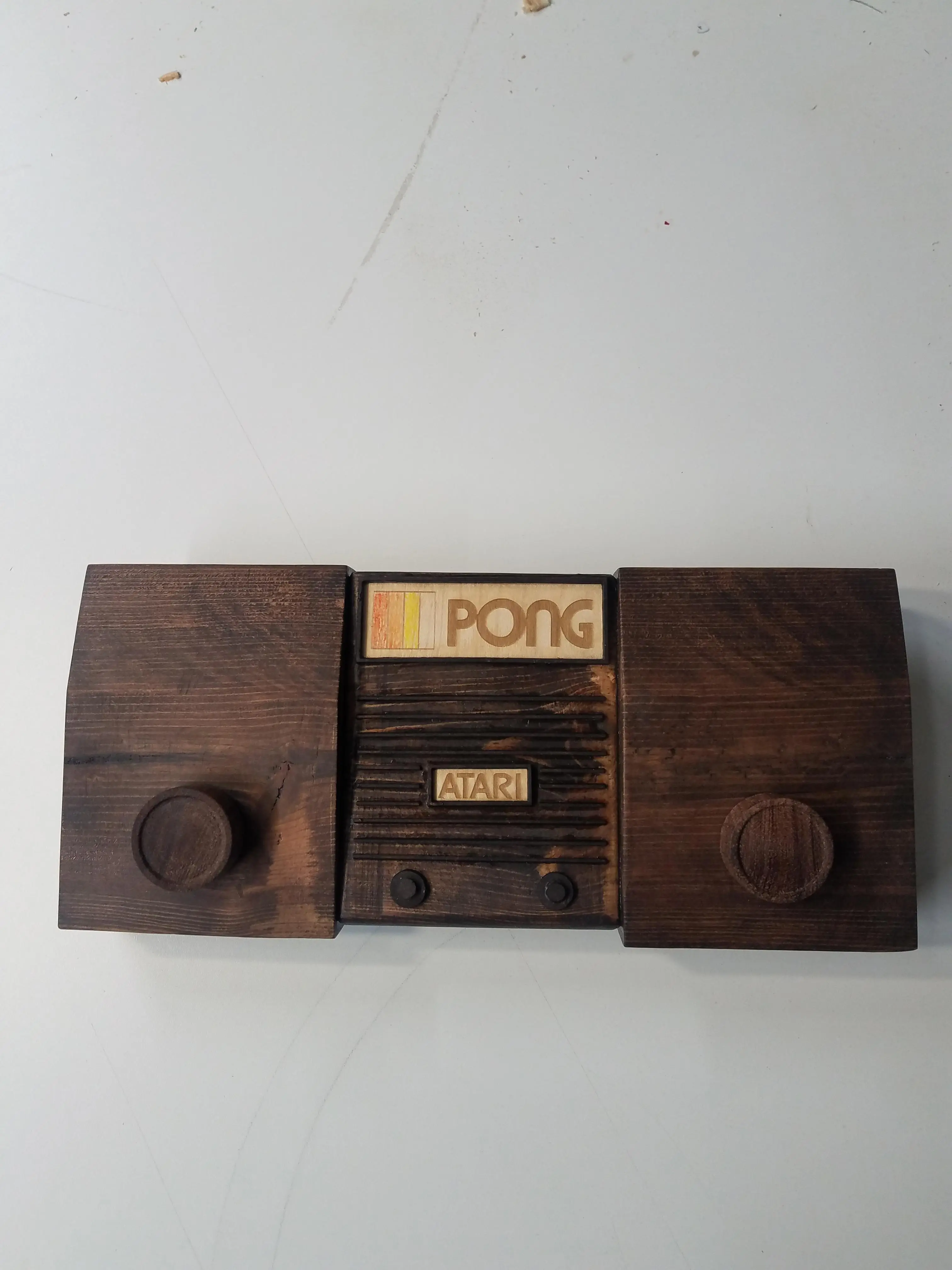 I made one of the original atari consoles for my son's school project ...