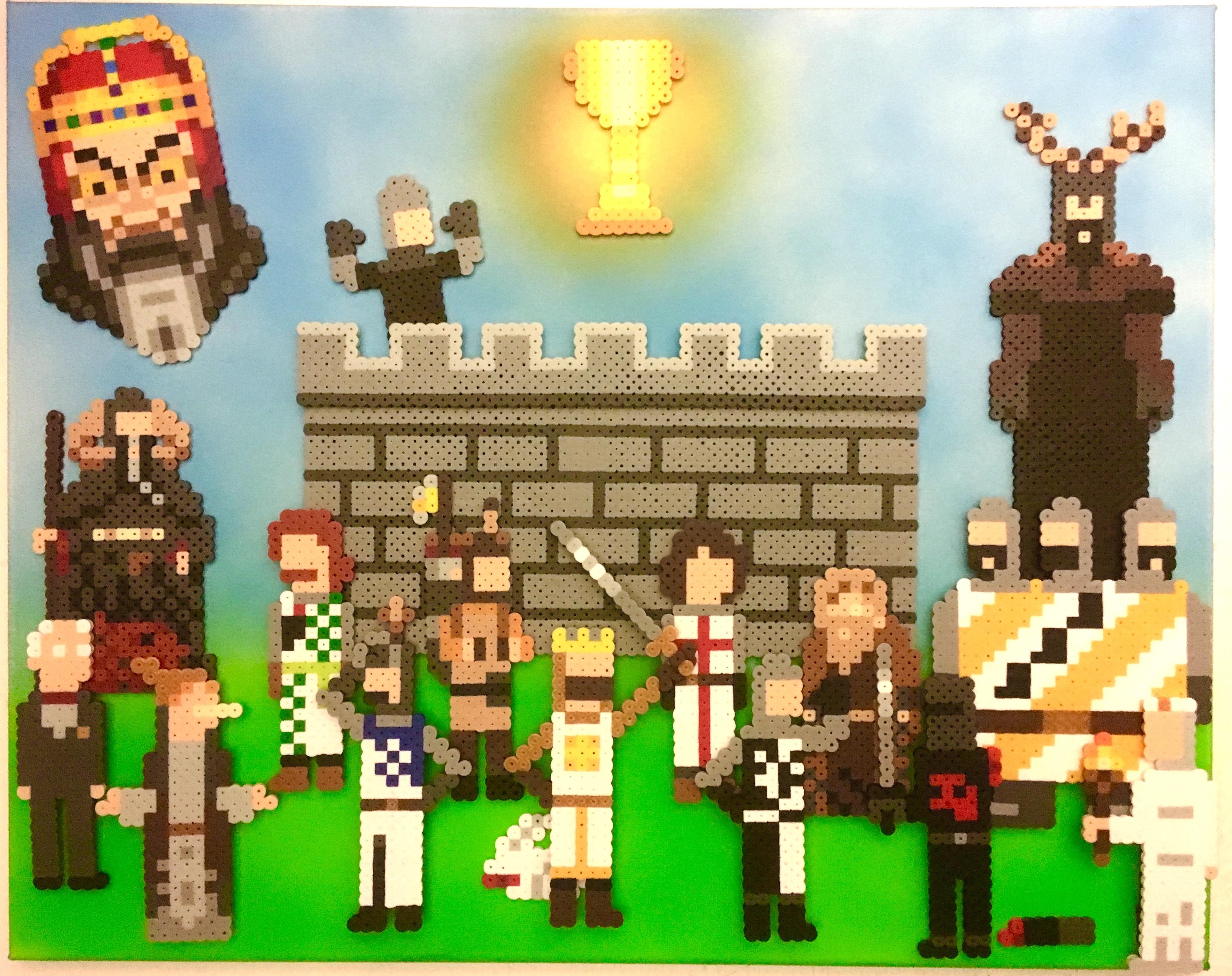 Monty Python Jester I made some Monty Python and the Holy Grail characters out of Perler ...