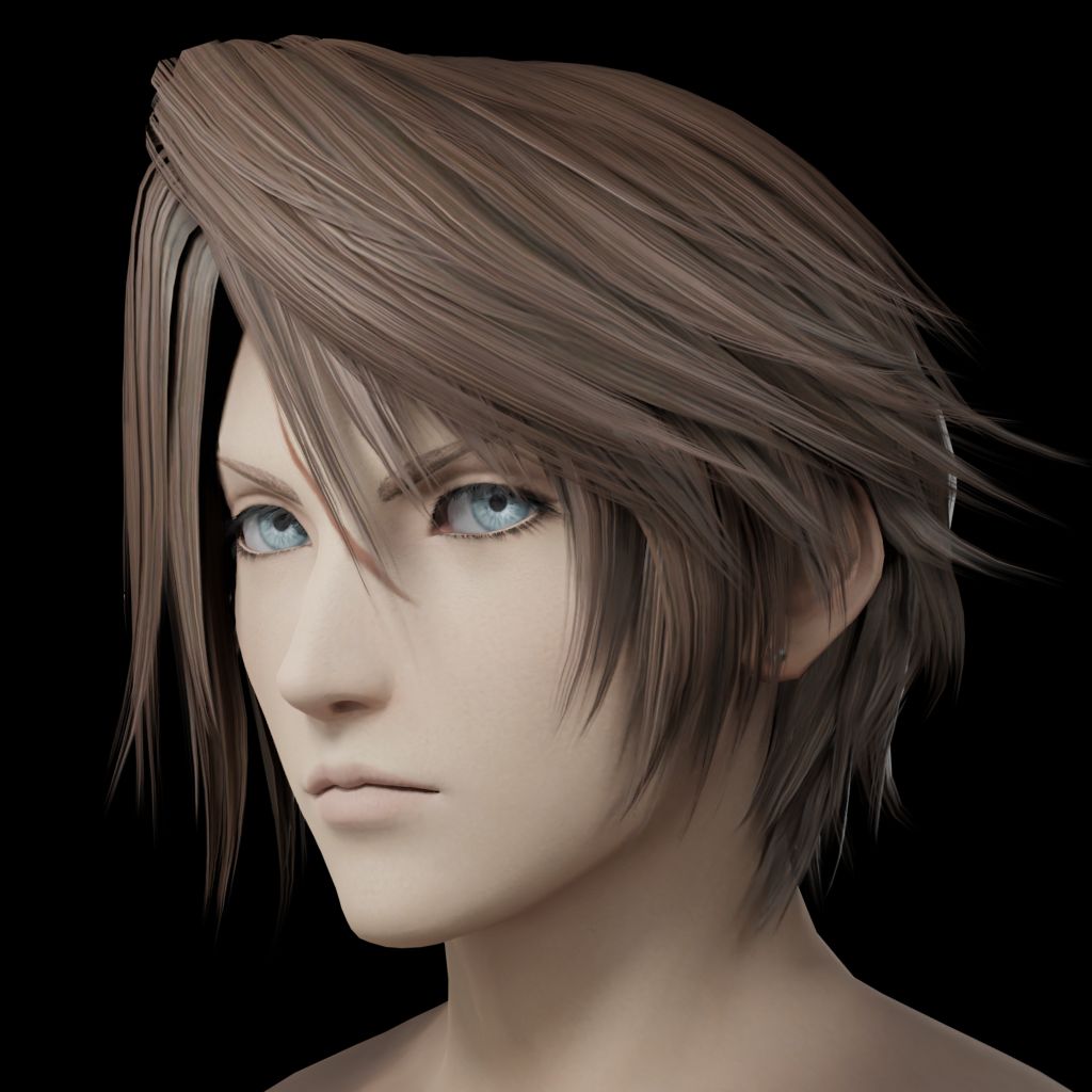 I tried to make Squall's Dissidia model look a bit more like his ...