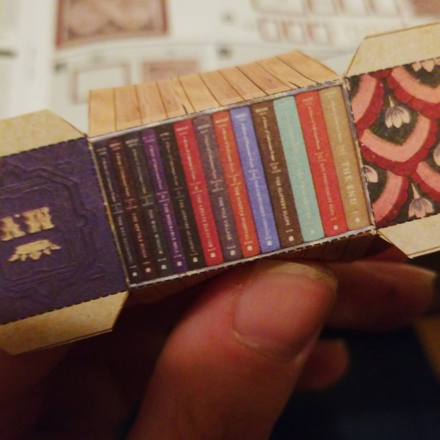 I was building a miniature library when this set of spines caught my ...