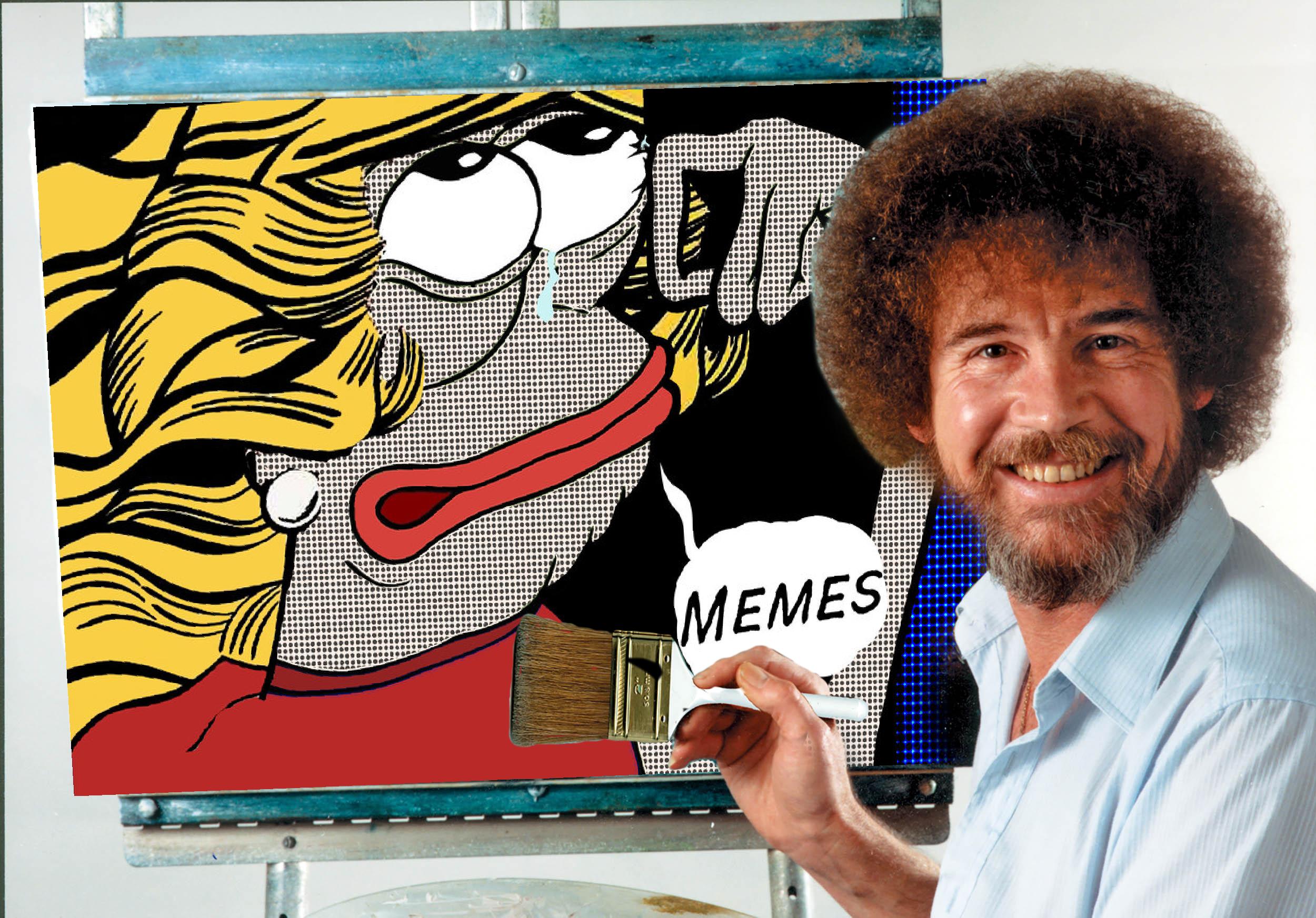 If Bob Ross painted Pepe | Scrolller