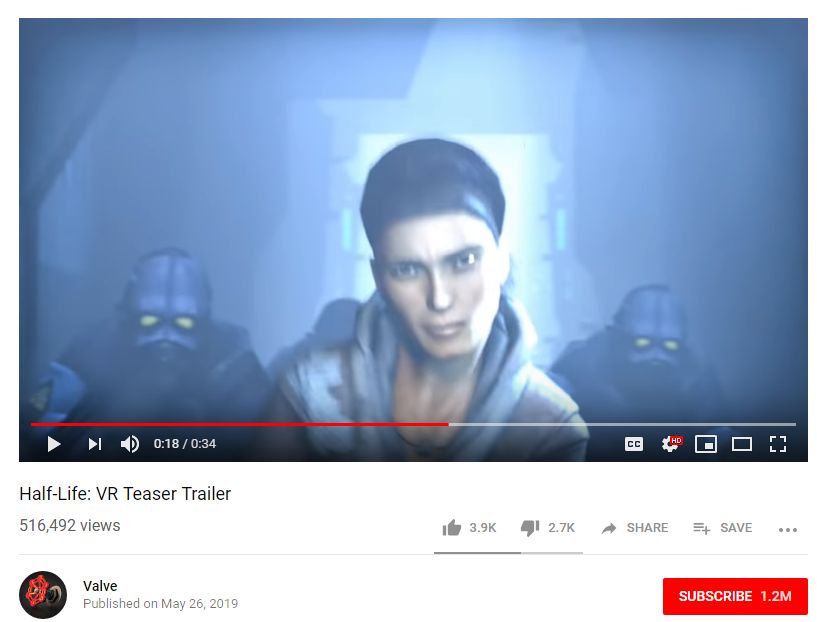 If HalfLife VR is announced prepare for the to explode