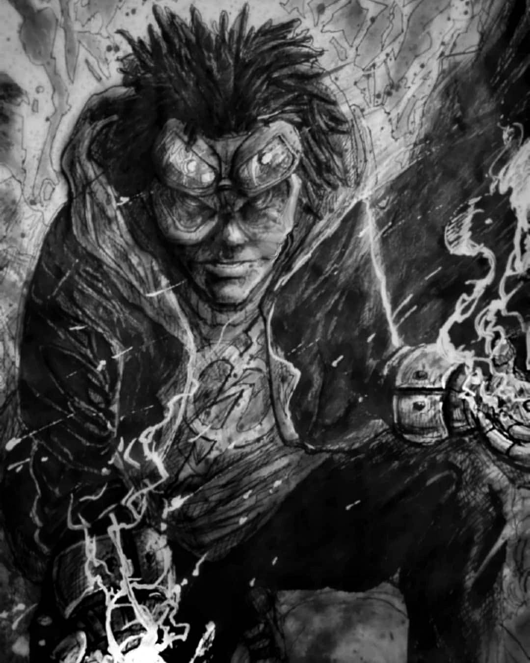 Illustration of Static shockin in my style Scrolller