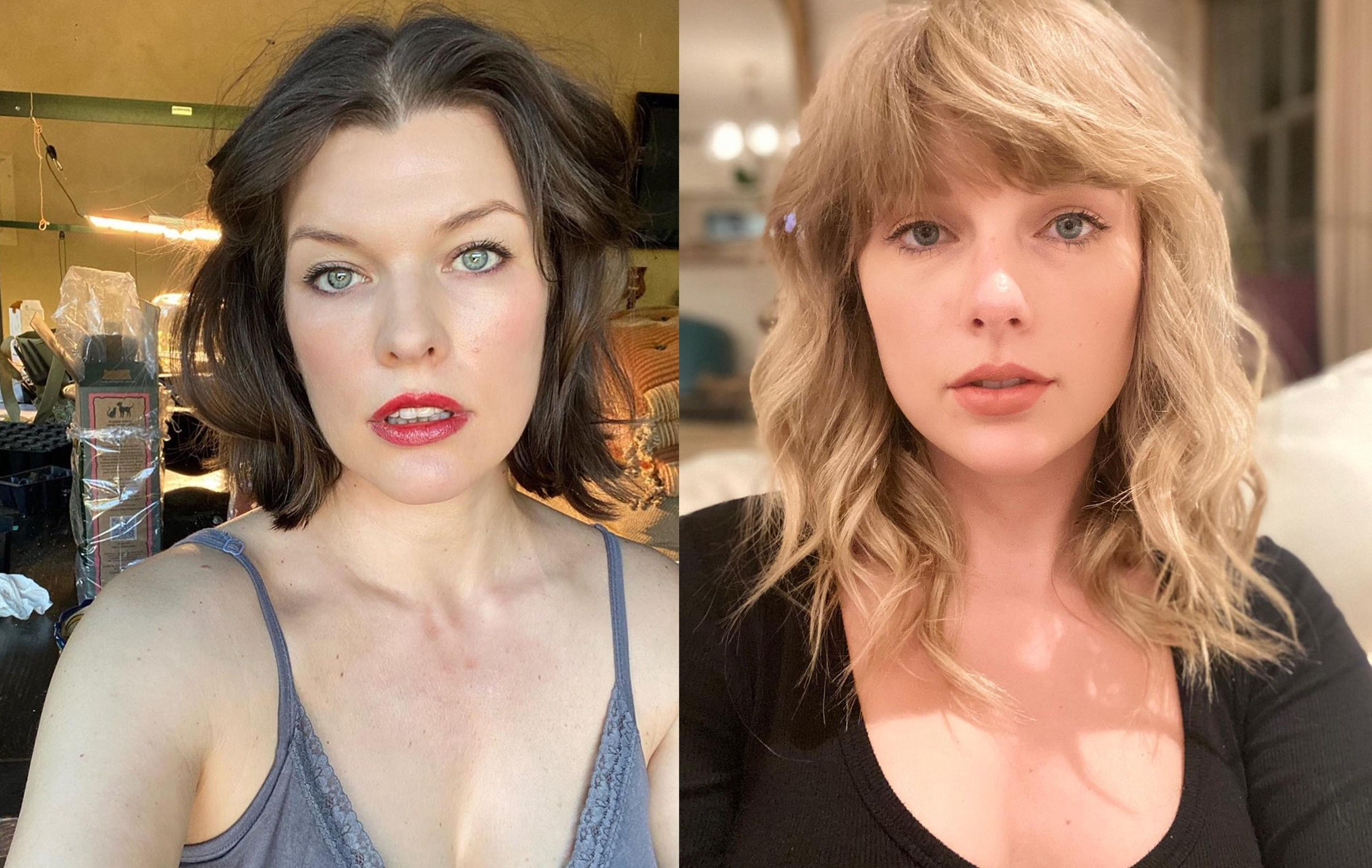 Imagine how incredible a double blowjob from Milla Jovovich and Taylor