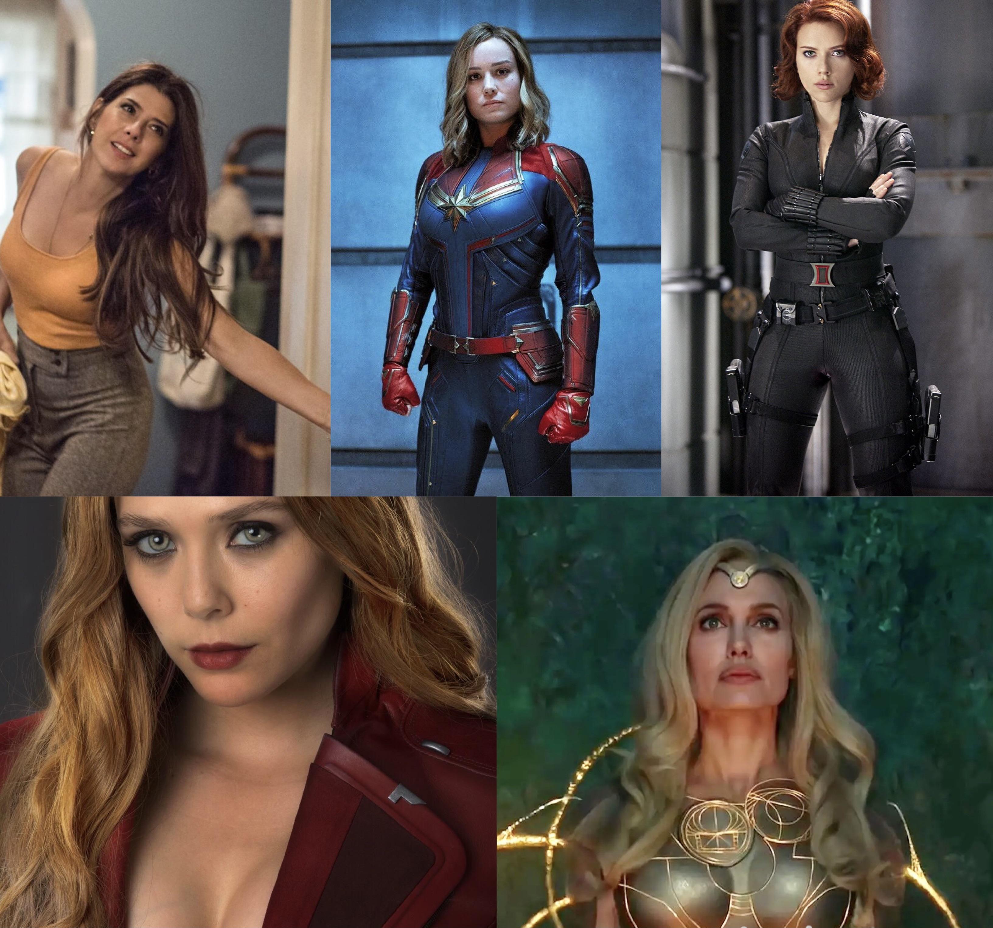 In the mood to cuck some Marvel fansbois. [Marisa Tomei, Brie Larson ...