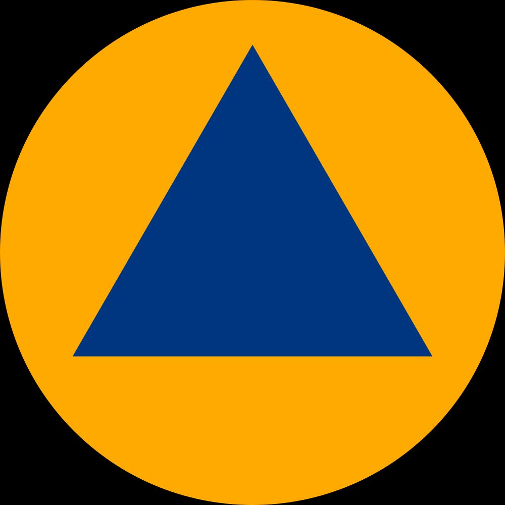 International symbol of civil defence | Scrolller