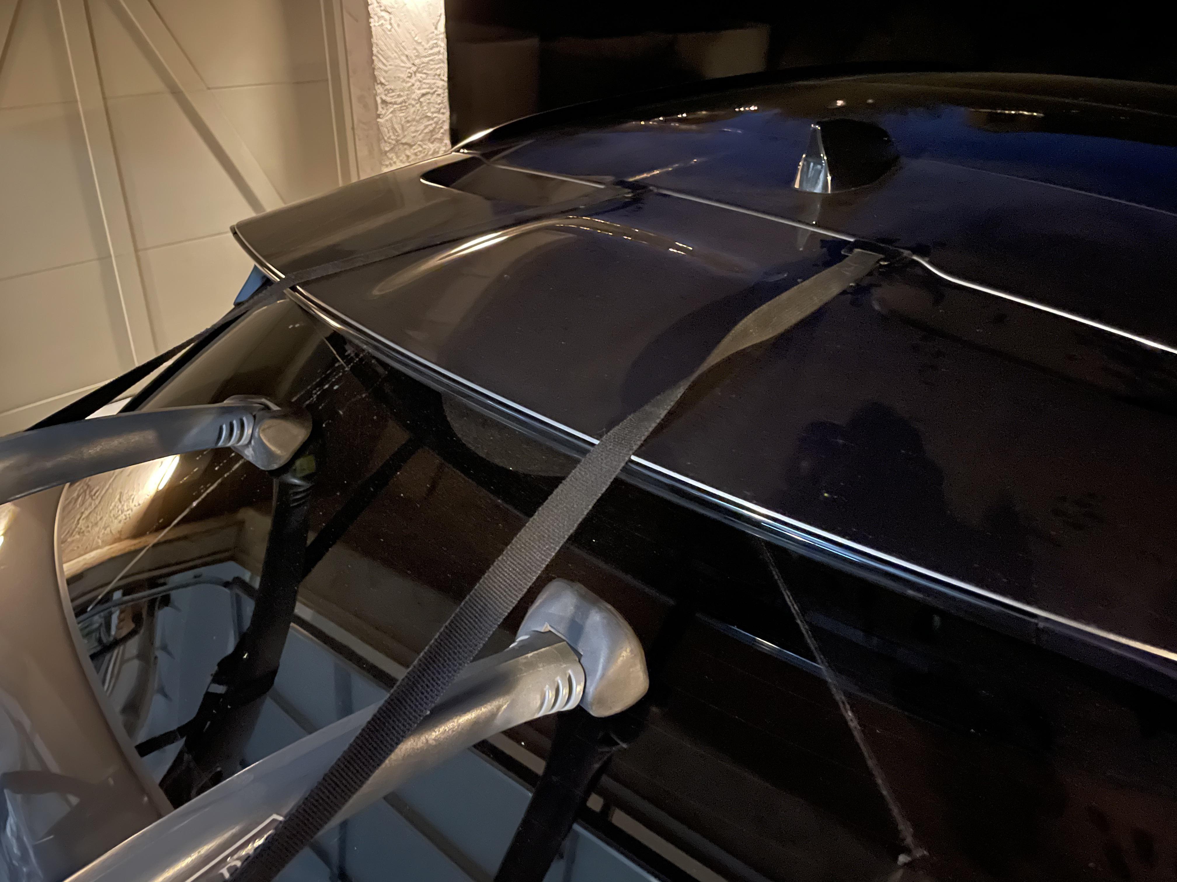 Is this safe to use the rear spoiler to mount a bike rack? | Scrolller