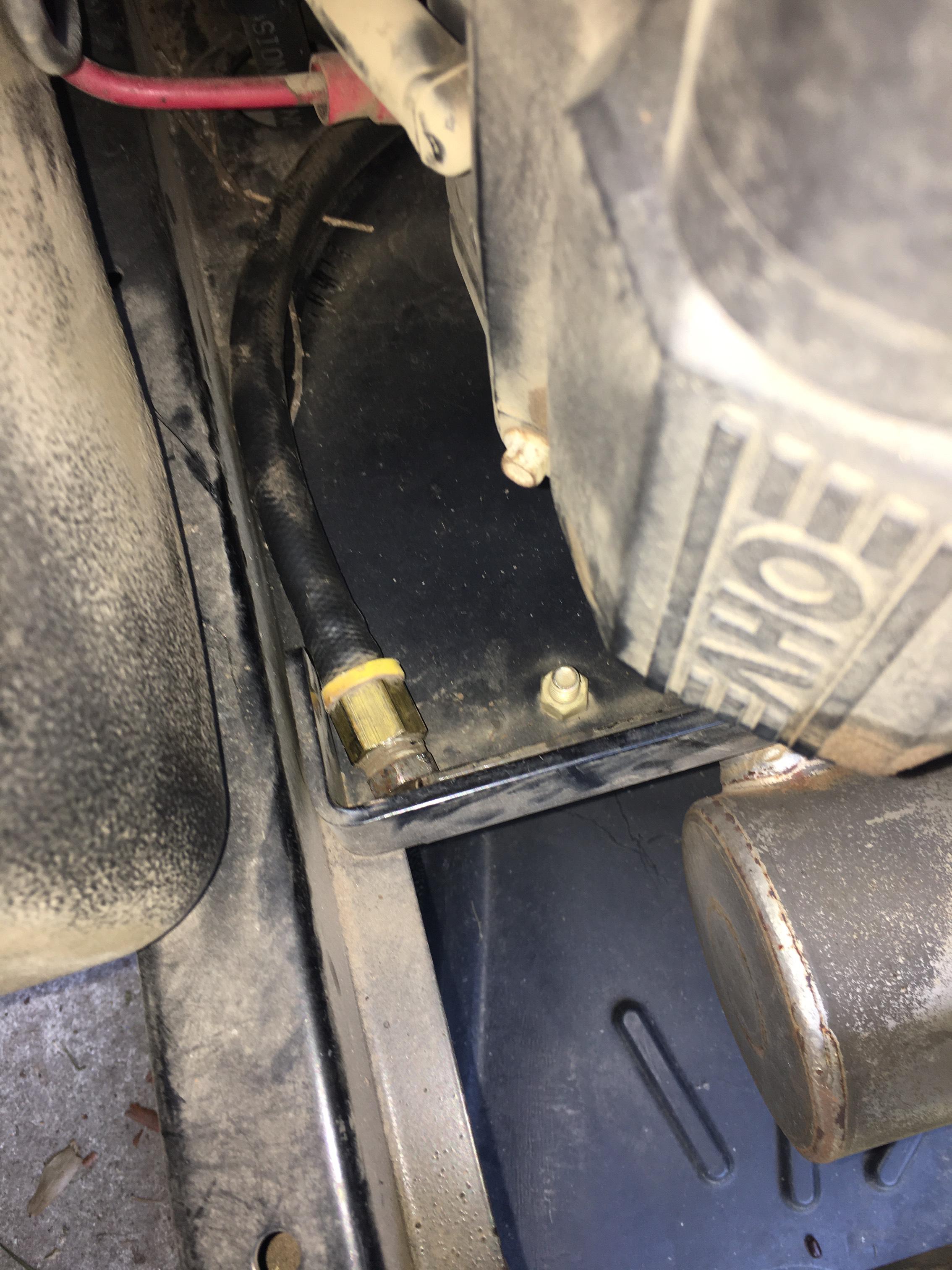 Is this the oil drain line on a Cub Cadet ZForce50? Full model is