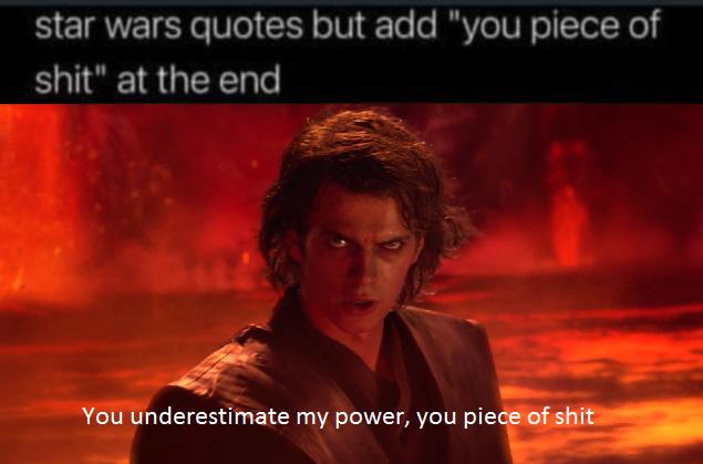 It's over, Anakin | Scrolller