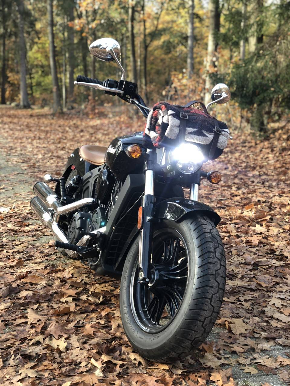 Just went for a short ride after installing the new headlight, exhaust ...