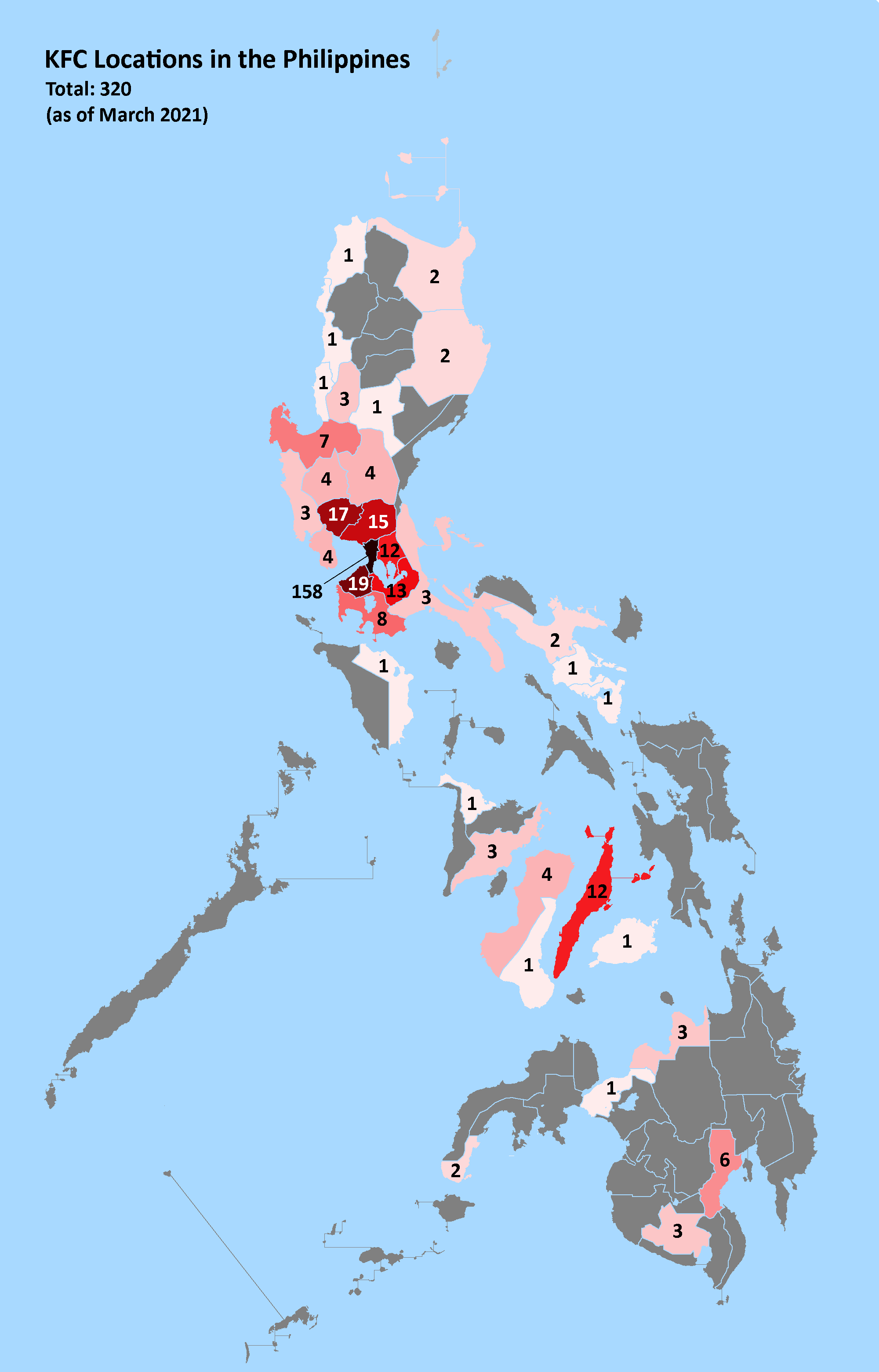 KFC Locations in the Philippines [OC] | Scrolller