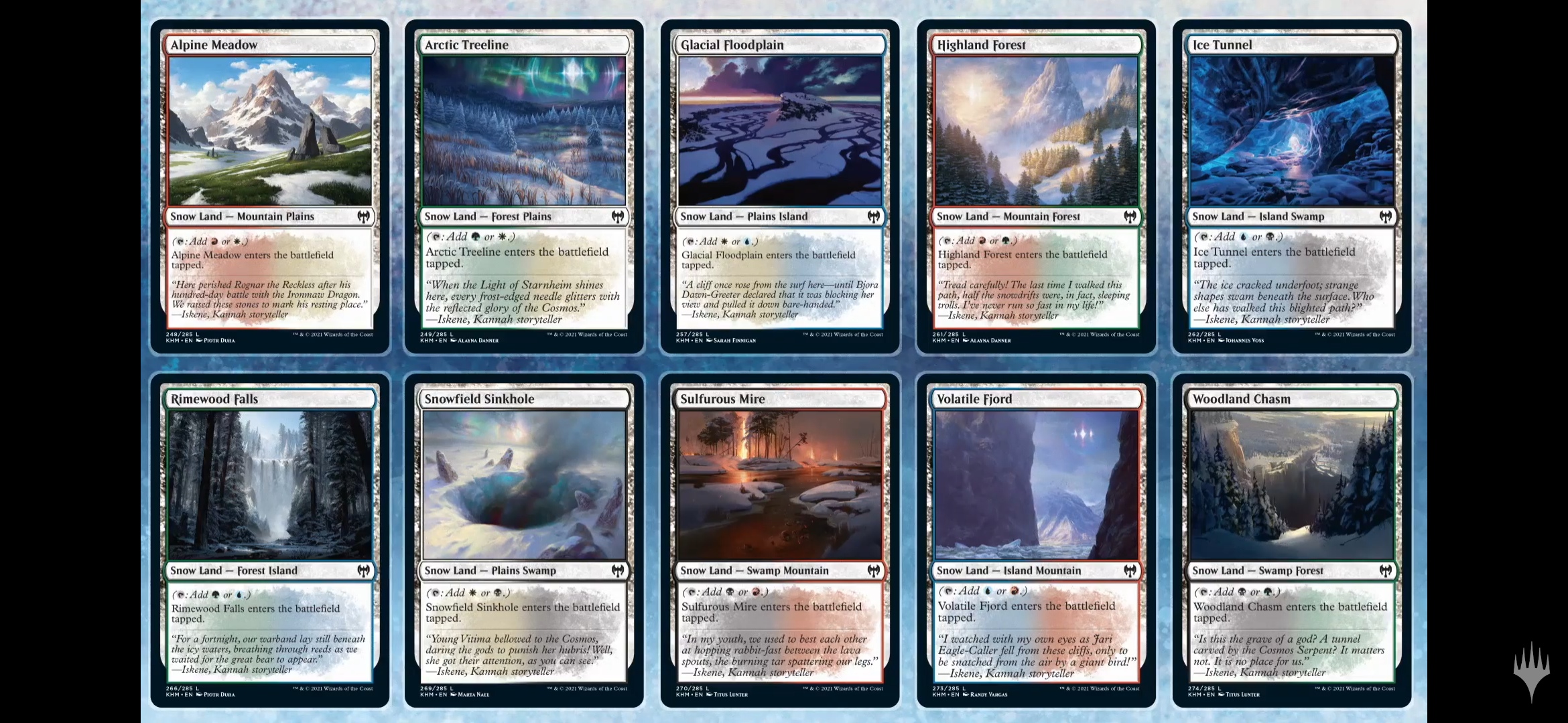 [KHM] Snow dual tapland cycle with basic land types | Scrolller