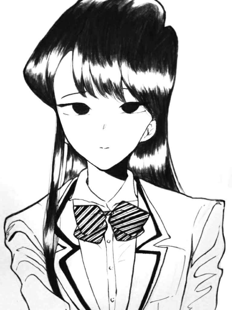 komi-san fan art by me:- | Scrolller