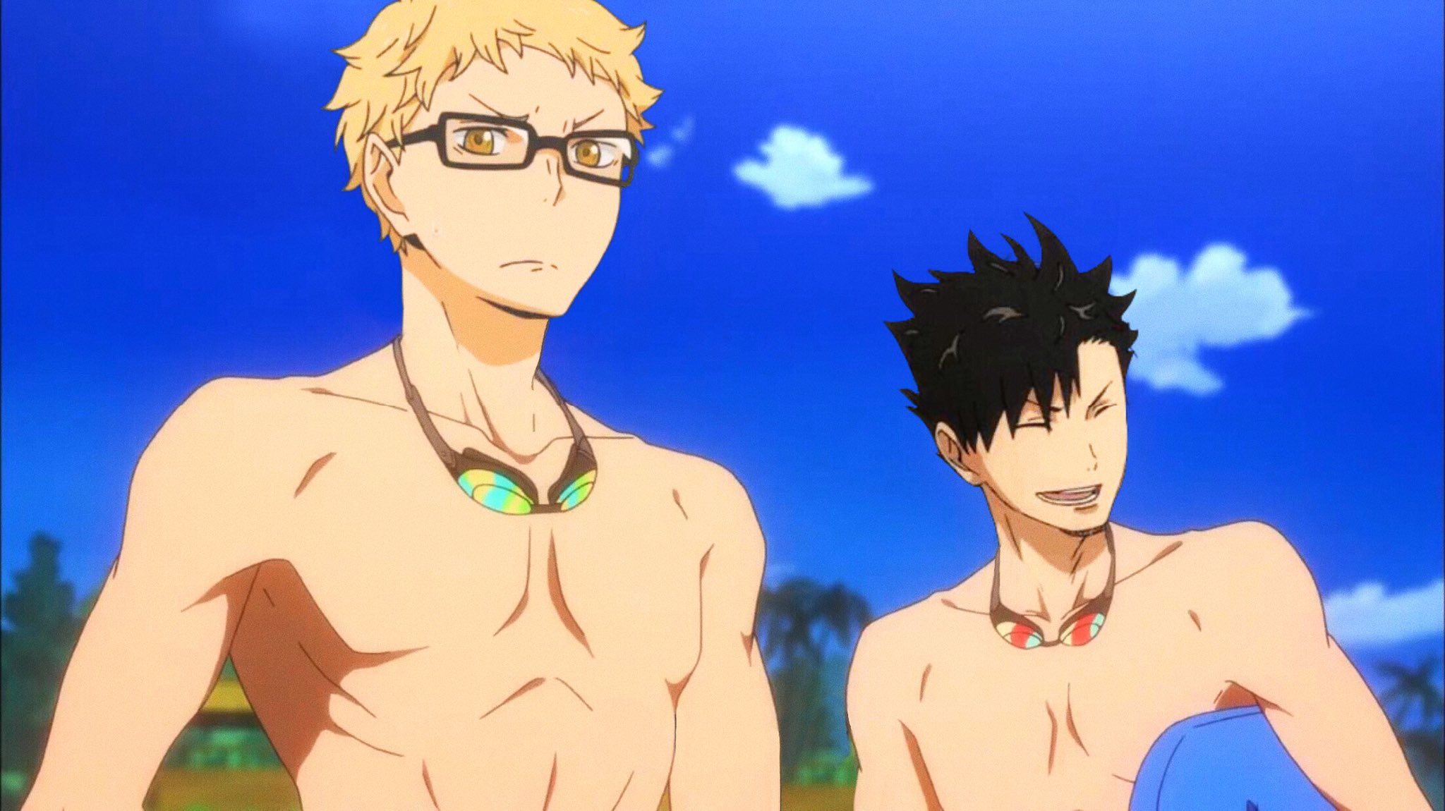 Kuroo and Tsukishima at the beach [Haikyuu!!!] | Scrolller