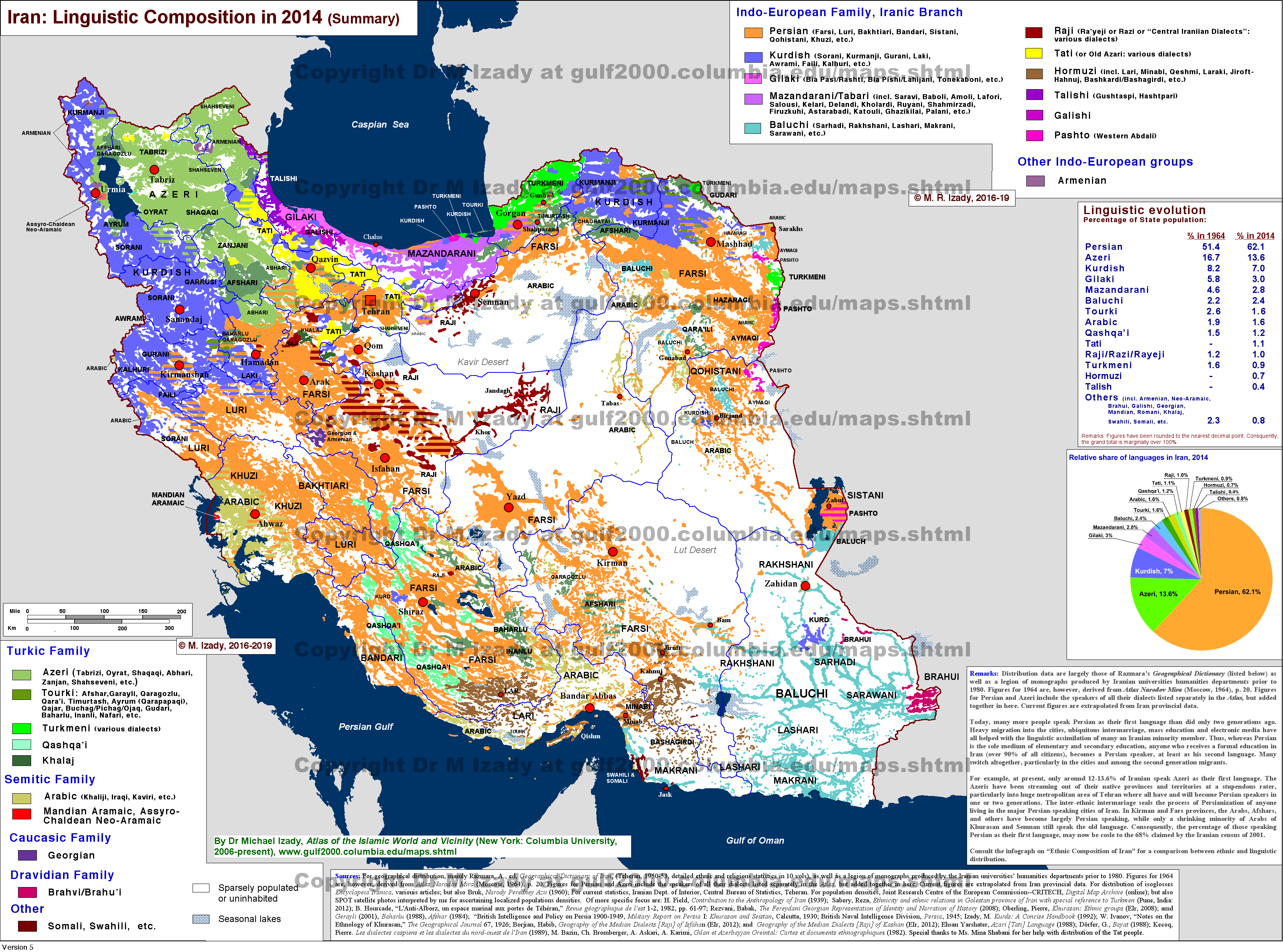 Languages of Iran (2014), by Mehrdad Izady. | Scrolller