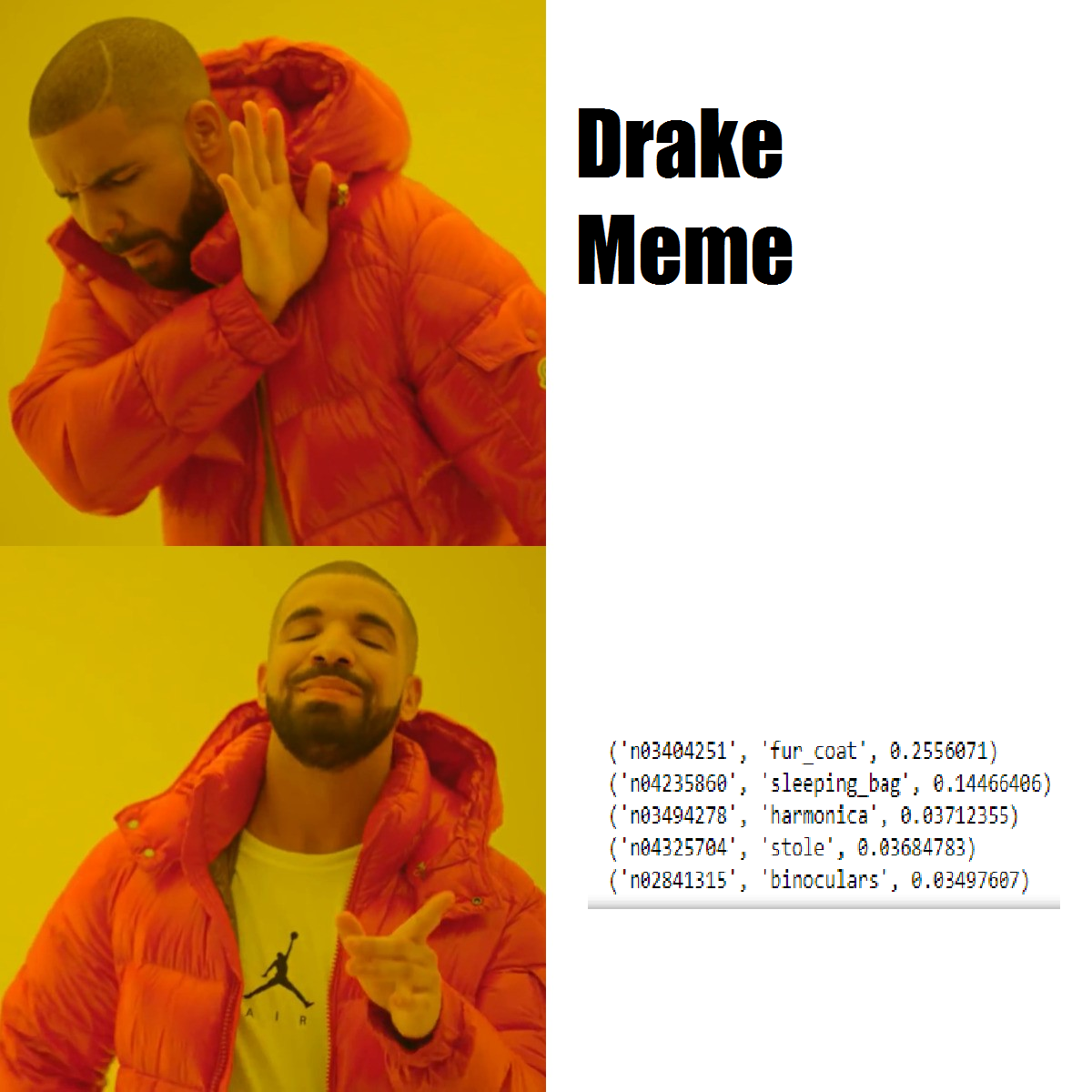 Learning how to use image identification models in tensorflow. There is ...