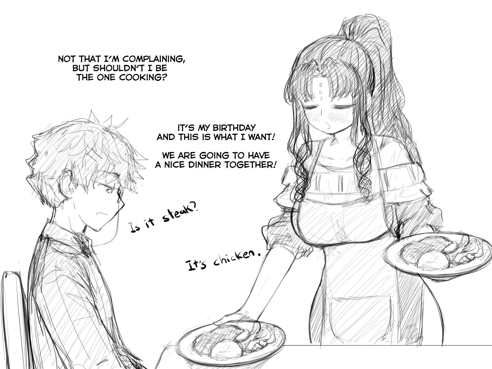 Lewd Nun's Birthday celebration Scrolller