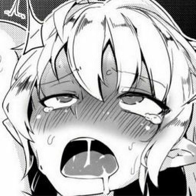 LF Mono Source Girl Ahegao Blush Close Up Drool Elf Face Hair Between Eyes Pointy Ears