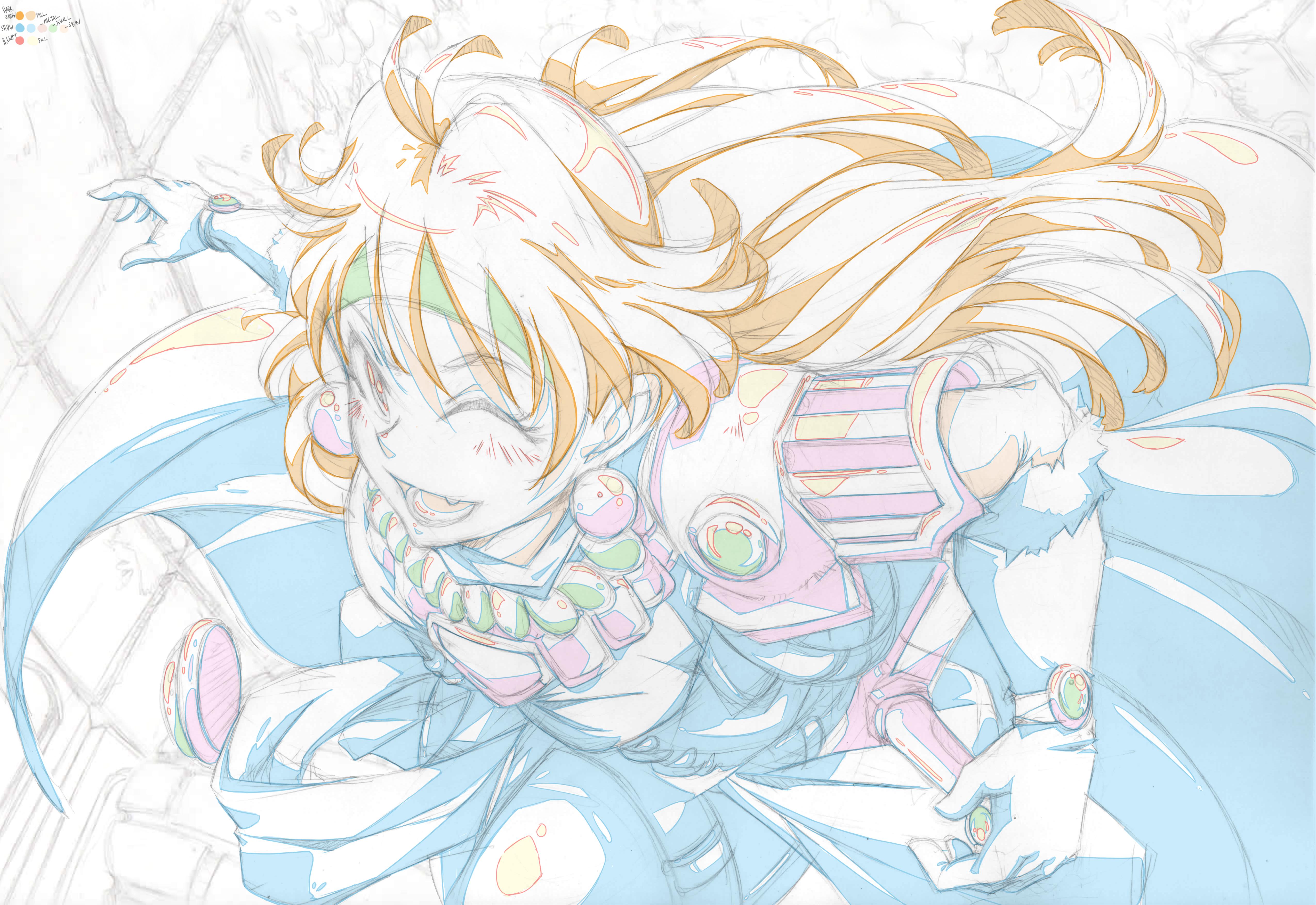 Lina Color Index Frame for Fan Animation, Daicon Fantasy | Scrolller