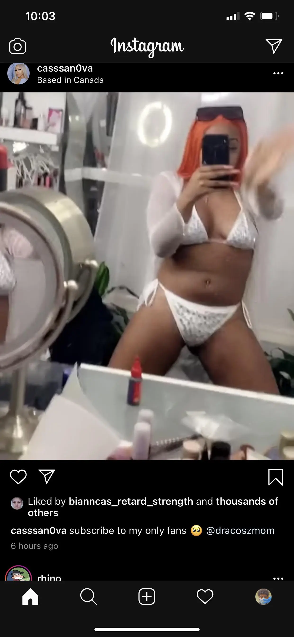 Lol bitch promoting her weak onlyfans again😤 no nudes no sub