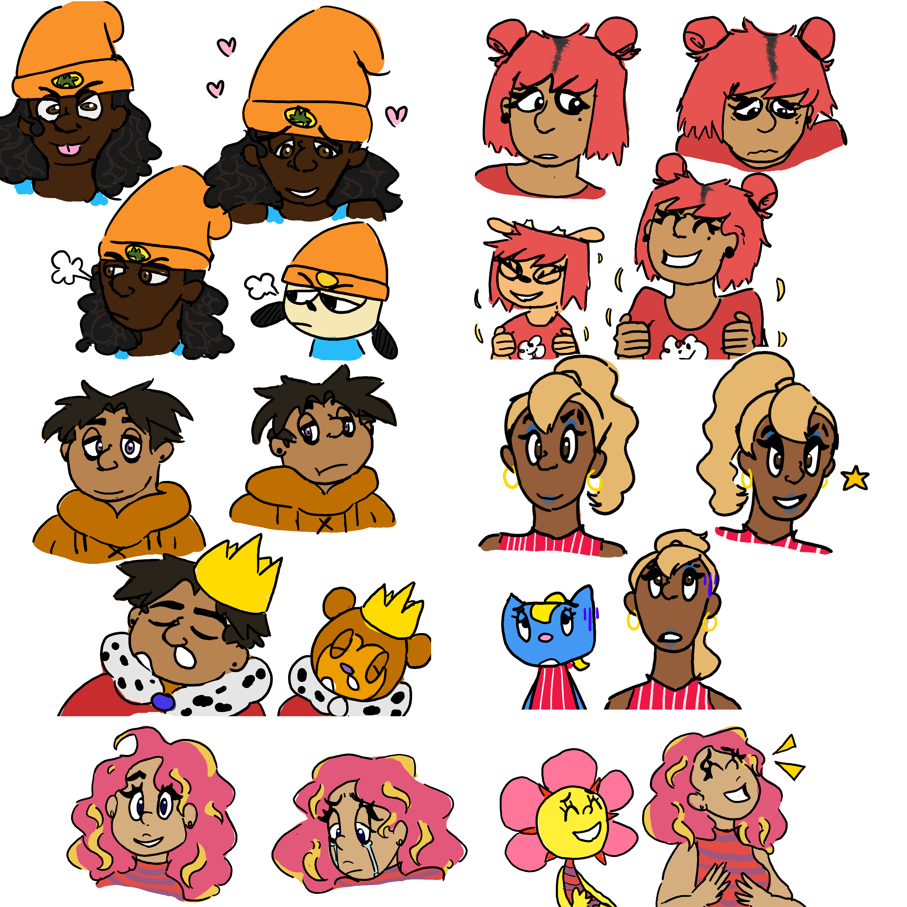 made a buncha human parappa designs!!! | Scrolller