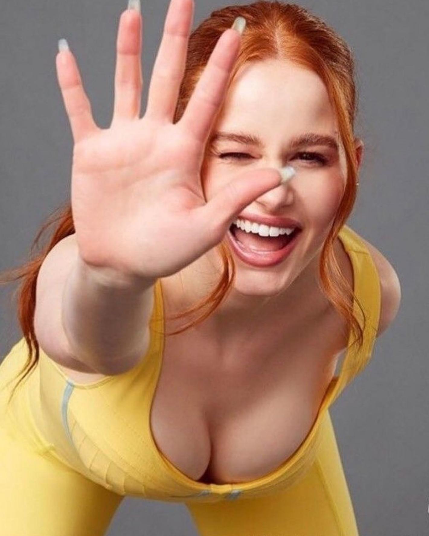 Stroking my cock to Madelaine Petsch, our girl of the month. Going to blow a load on her pouty lips. | Scrolller