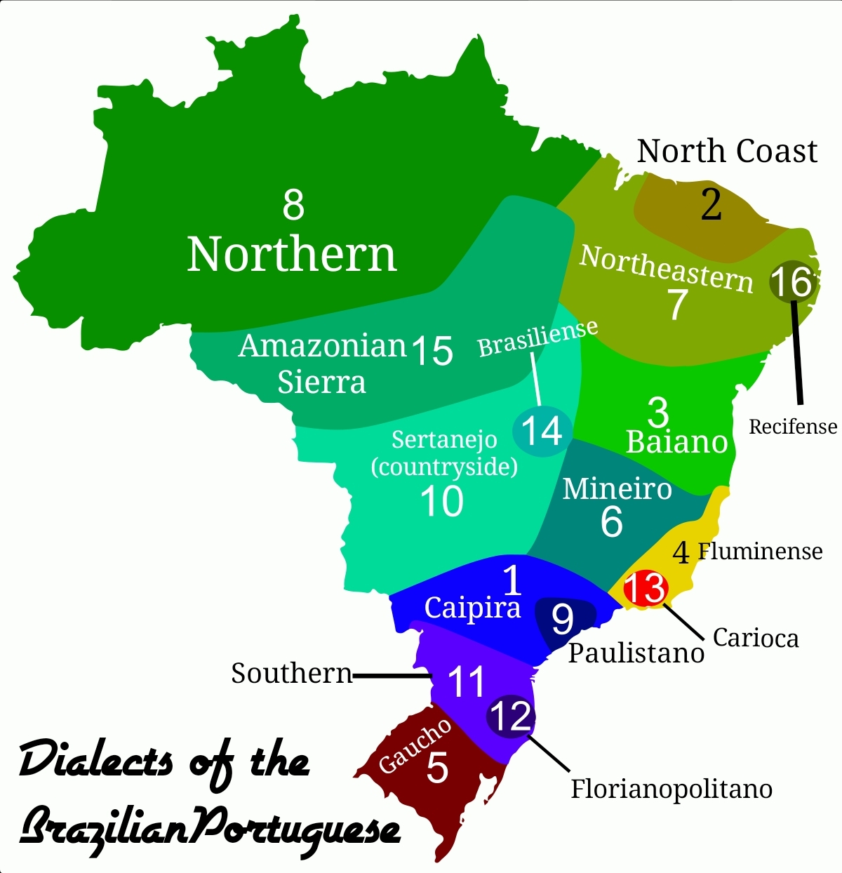 Major Dialects of the Brazilian Portuguese | Scrolller