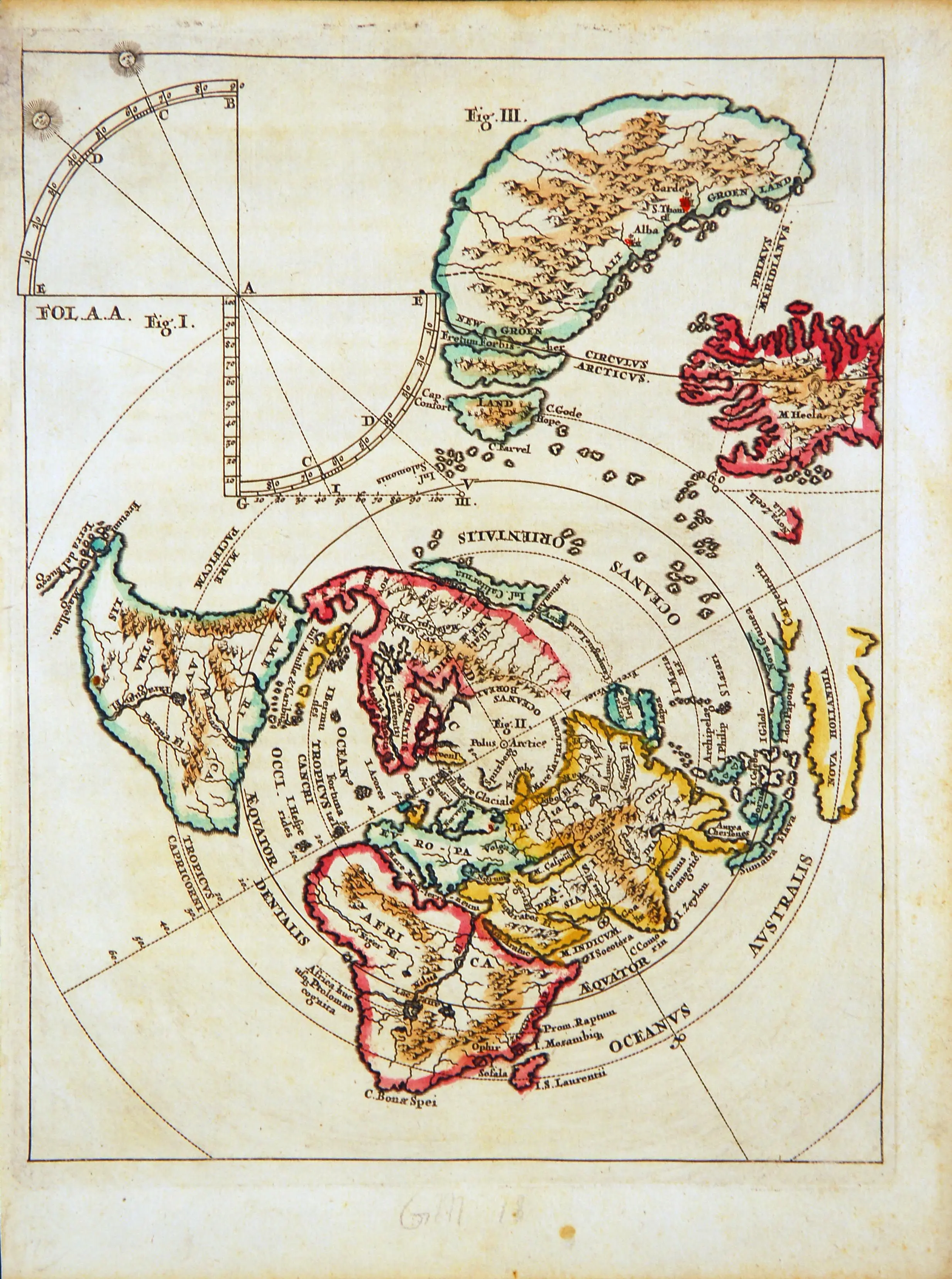 Map of the World, ca. 1680. C. Harrison Mann [2467 × 3313] | Scrolller