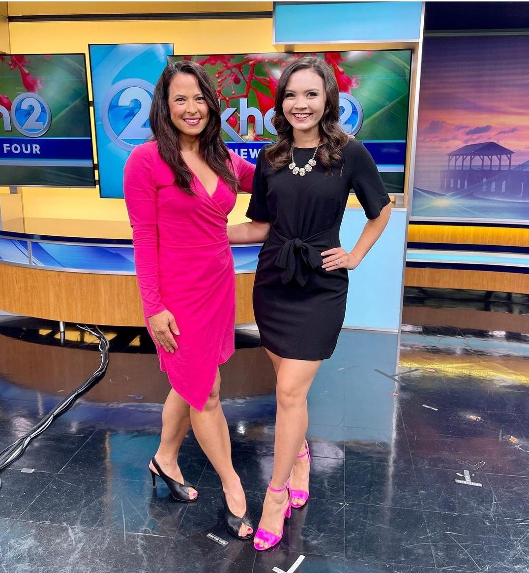 Marissa and lauren, KHON2. Just look at those legs!!! | Scrolller