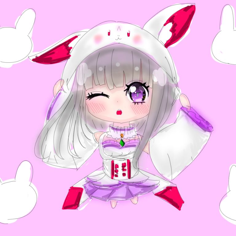 [Media] Daily Emilia #671: Chibi Lia Wearing a Rabbit Hoodie | Scrolller