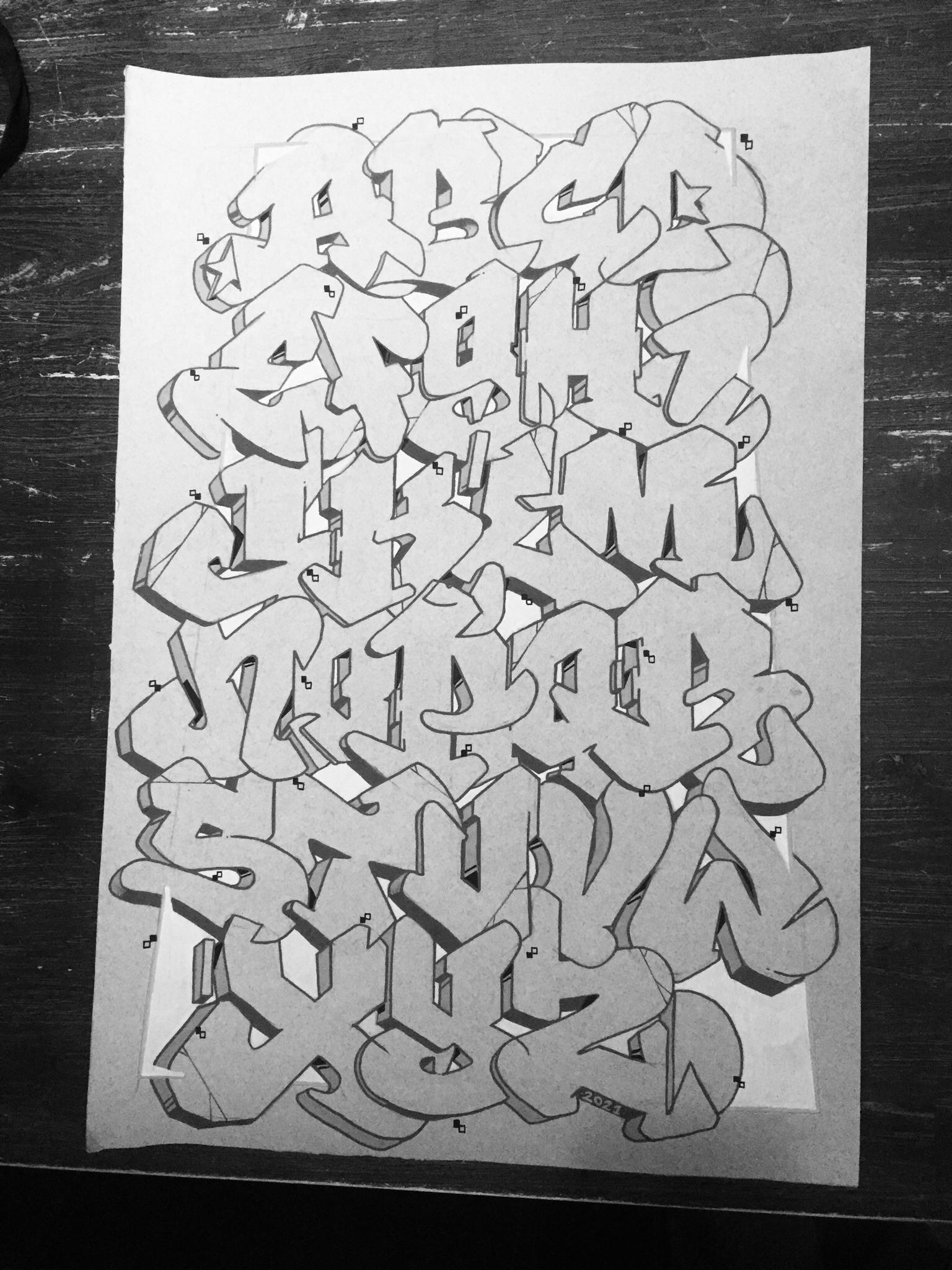 Messy alphabet | Scrolller