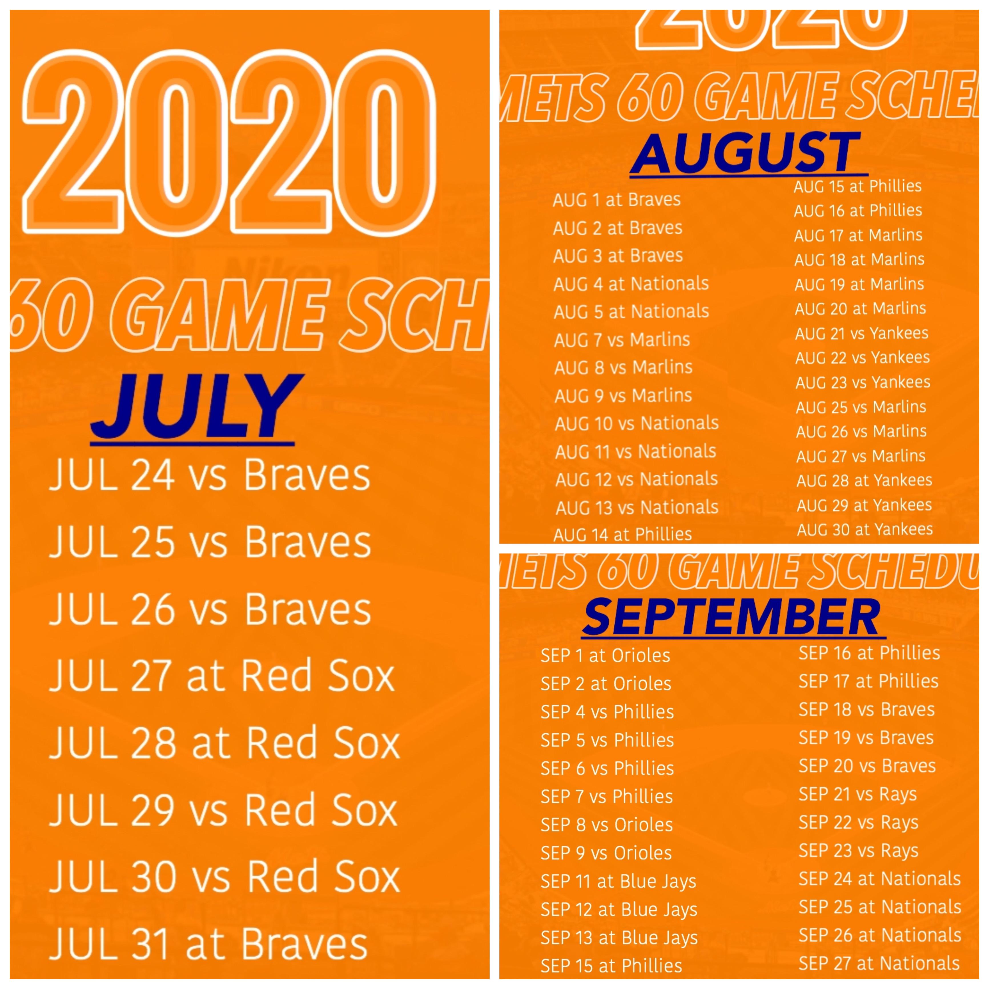 Mets 2020 schedule! IG Mets.Station | Scrolller