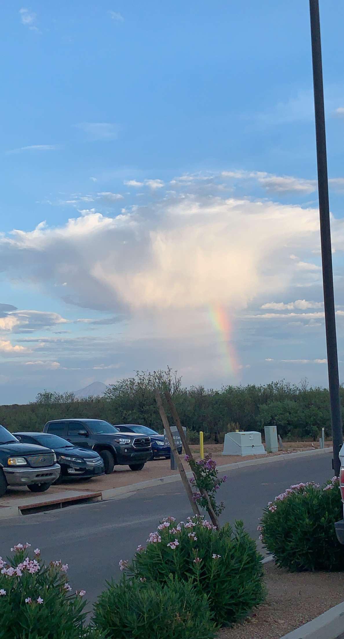 Microburst in Sierra Vista with a rainbow | Scrolller